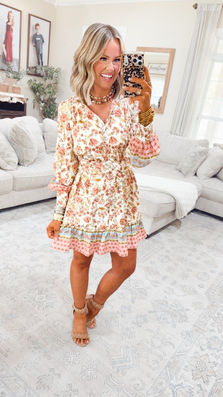 The Wren Floral Shirt Dress