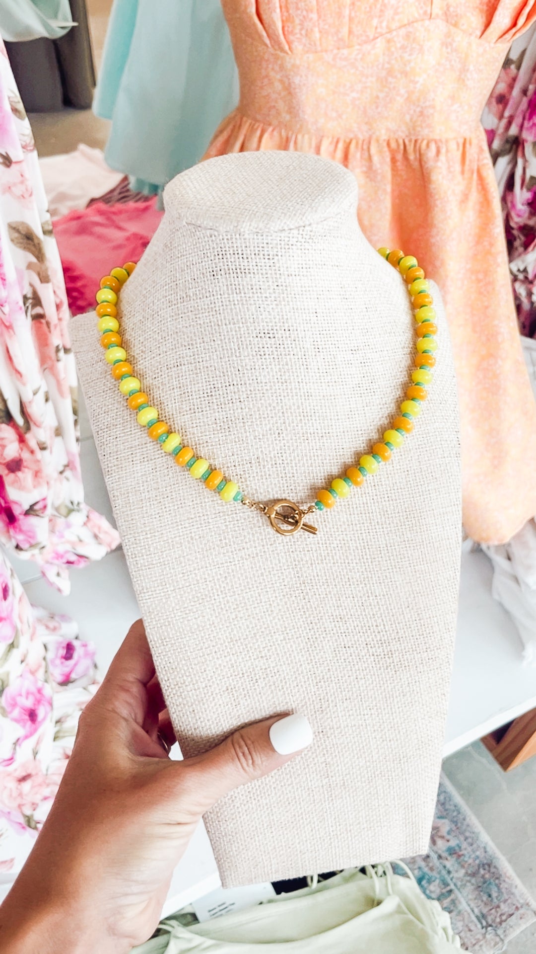 The Candy Beads Necklace-Yellow