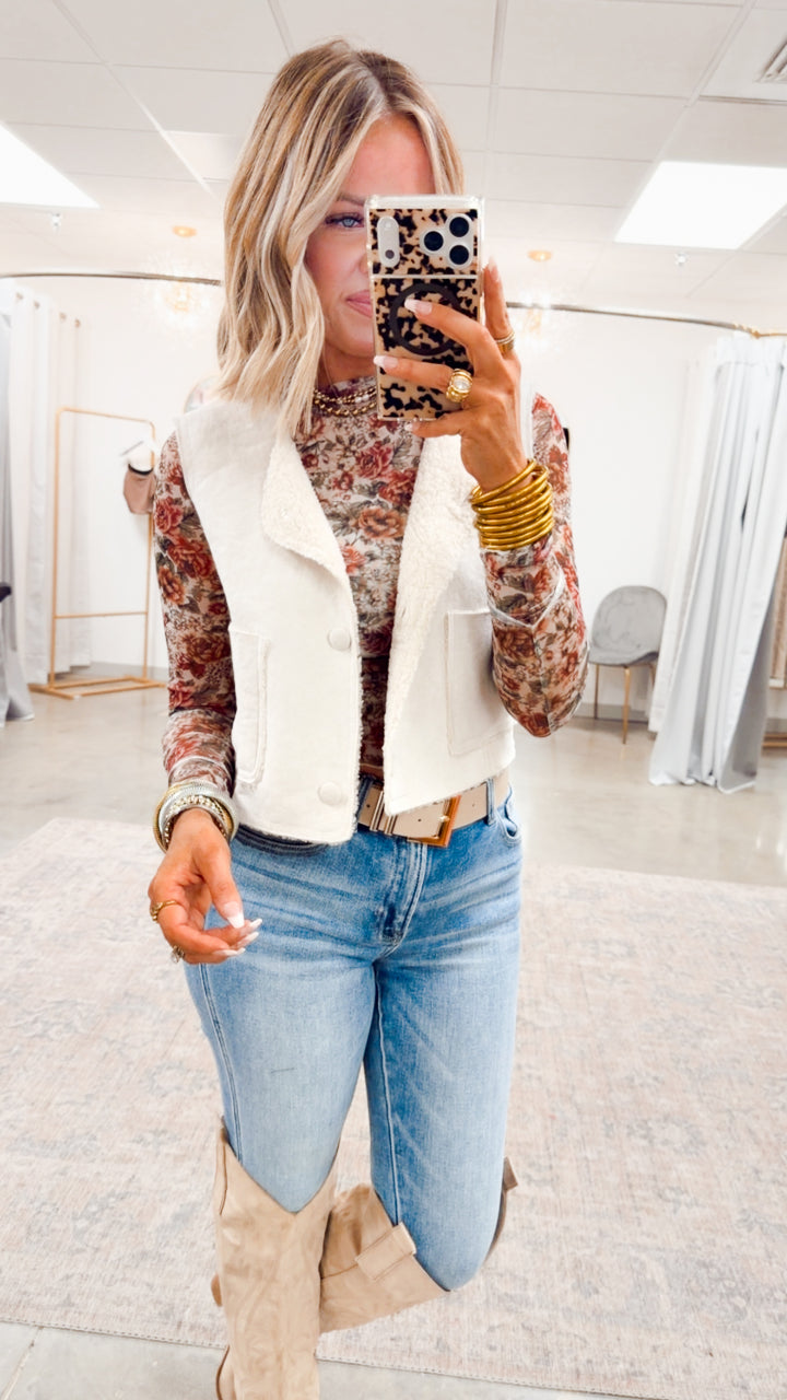 Dreamy Plush Vest-Alpaca