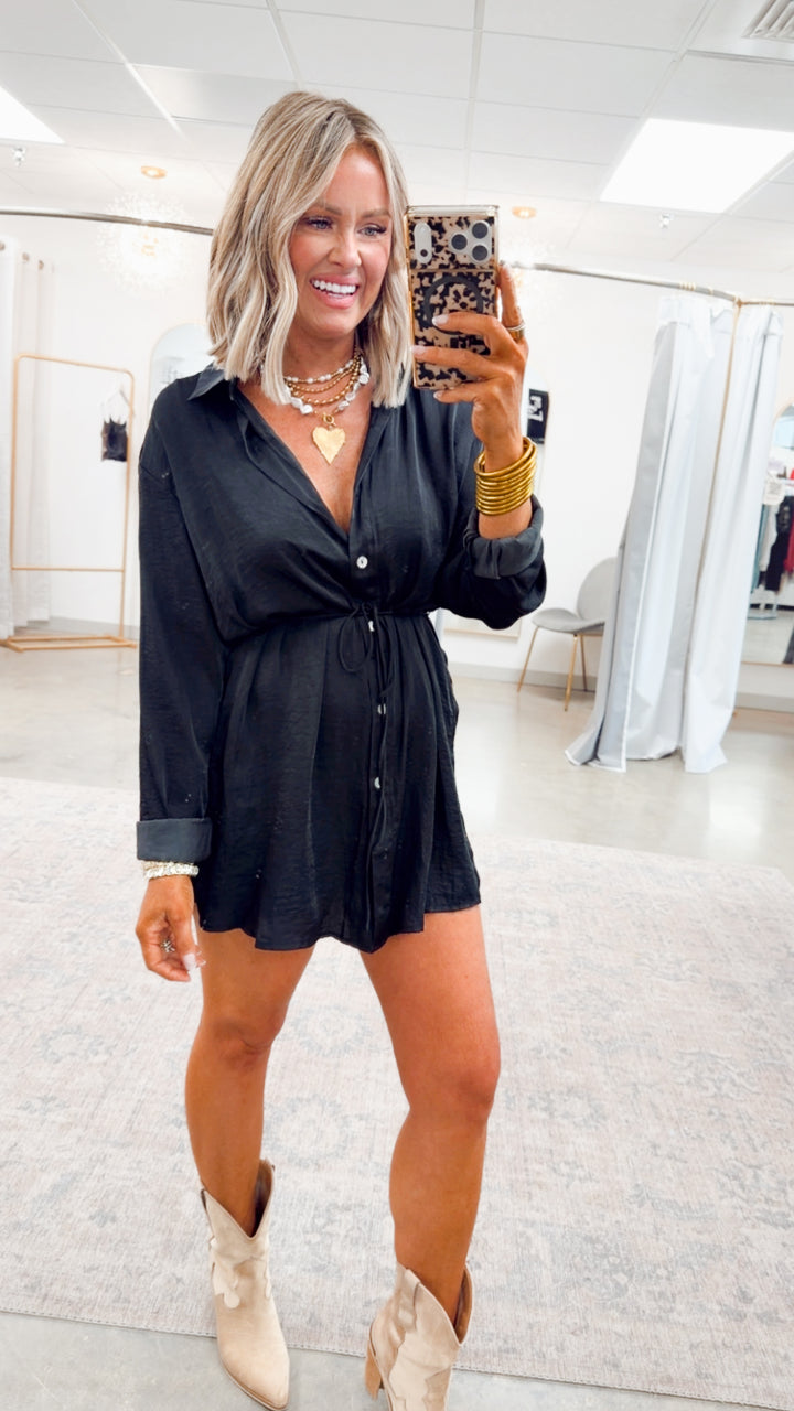 Soleil Darling Romper-Black