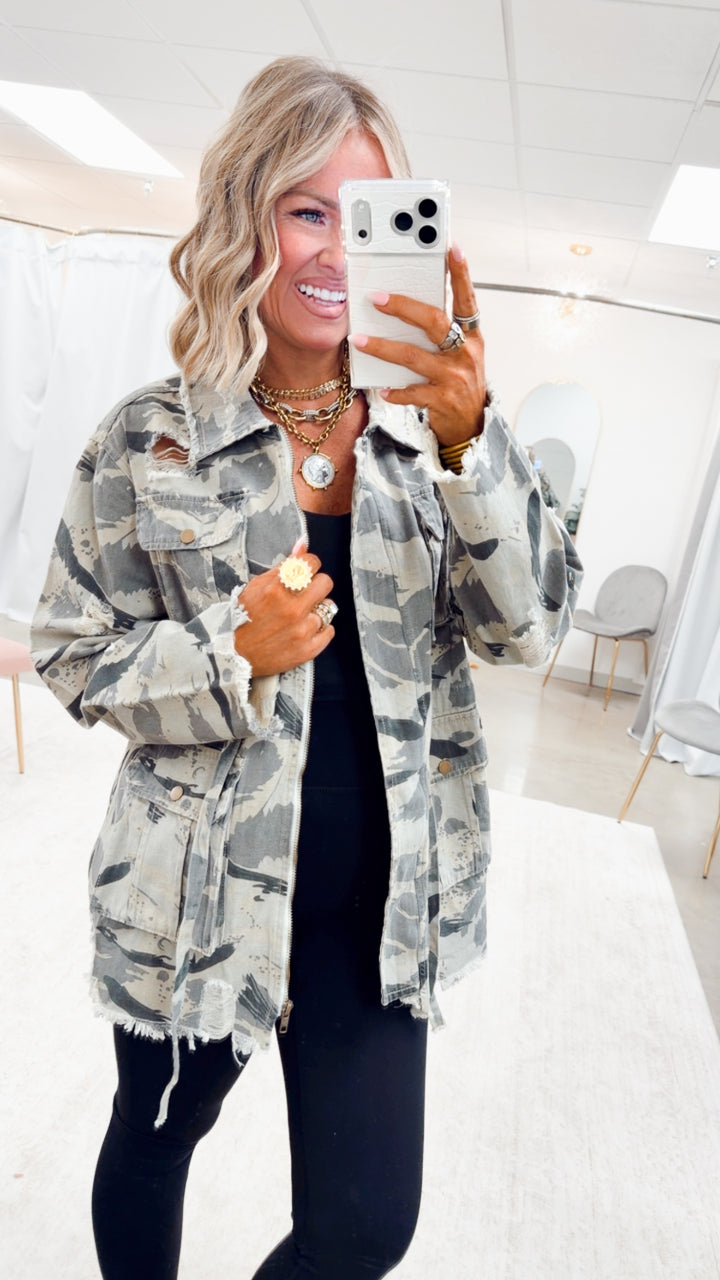 The Sweet Camo Twill Jacket