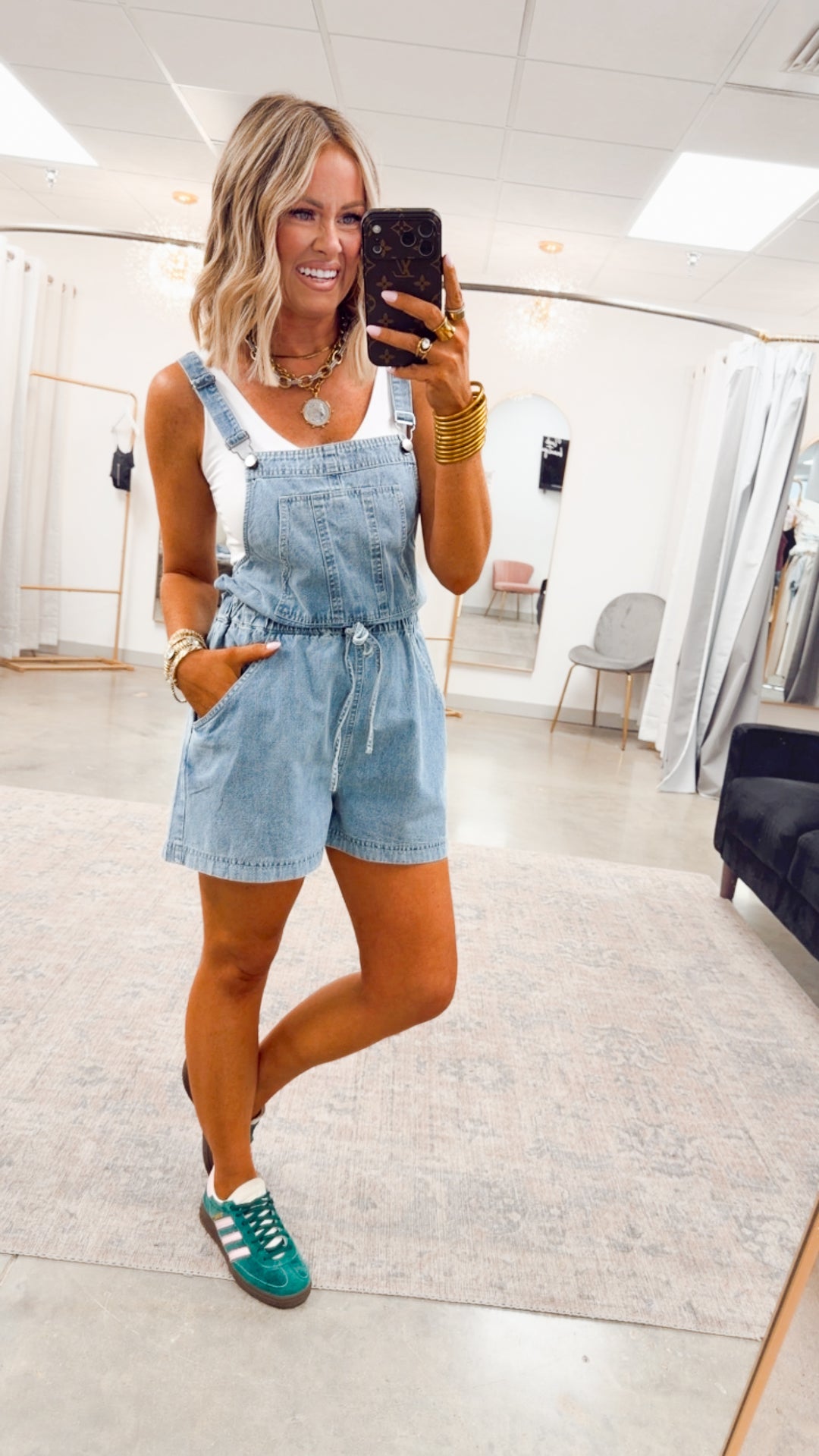 The Downtown Denim Overalls