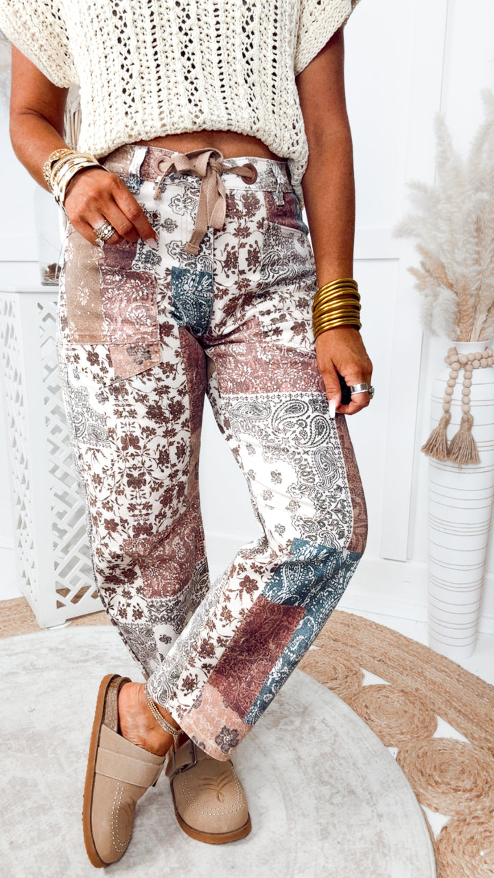 The Rustic Paisley Barrel Jean