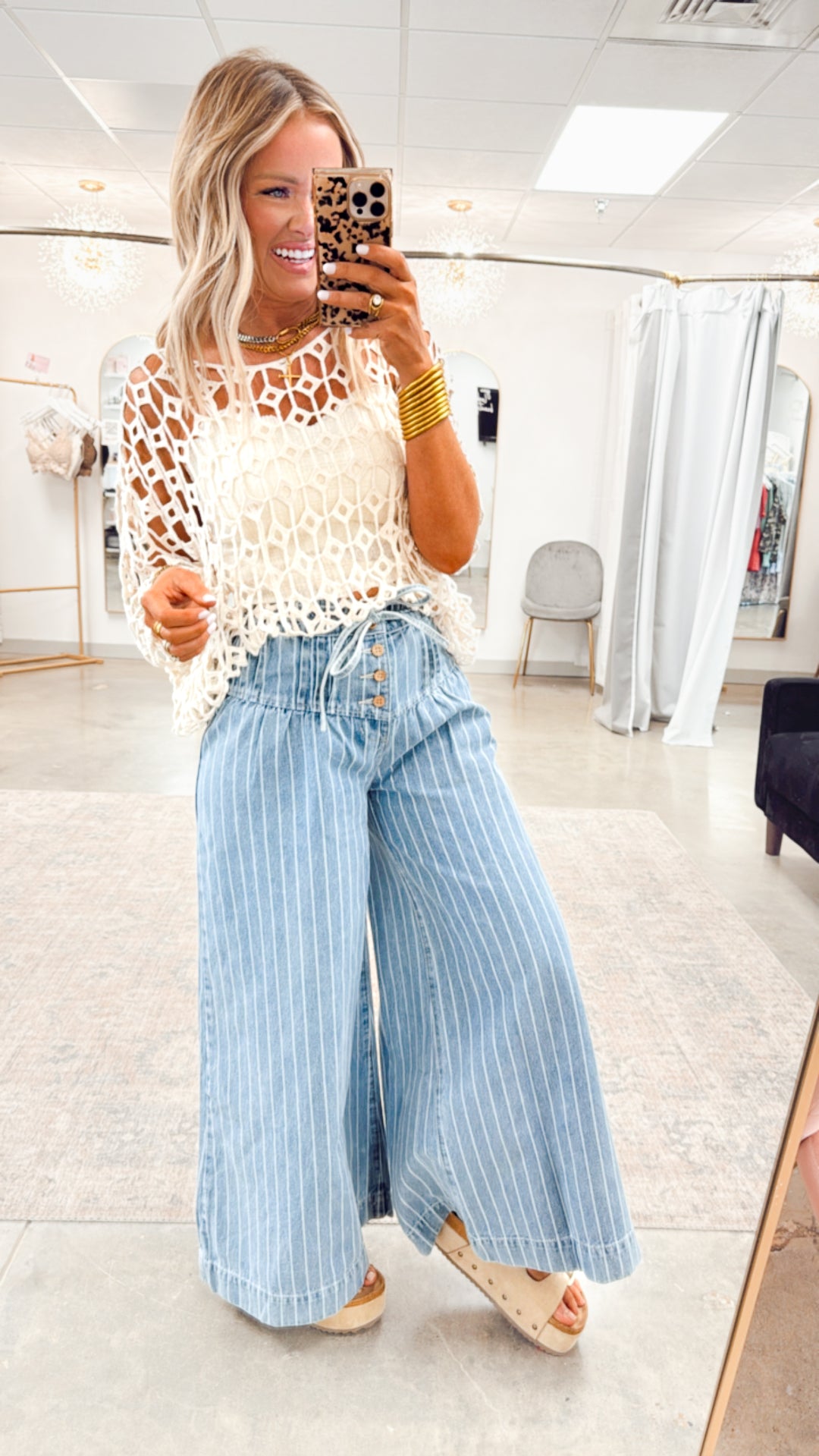 Paloma Striped Wide Leg Pants