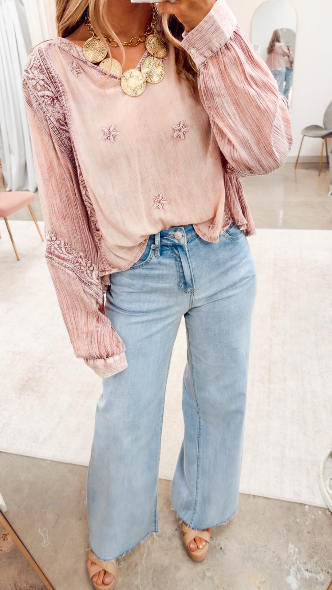 Florence Drift Top-Pink