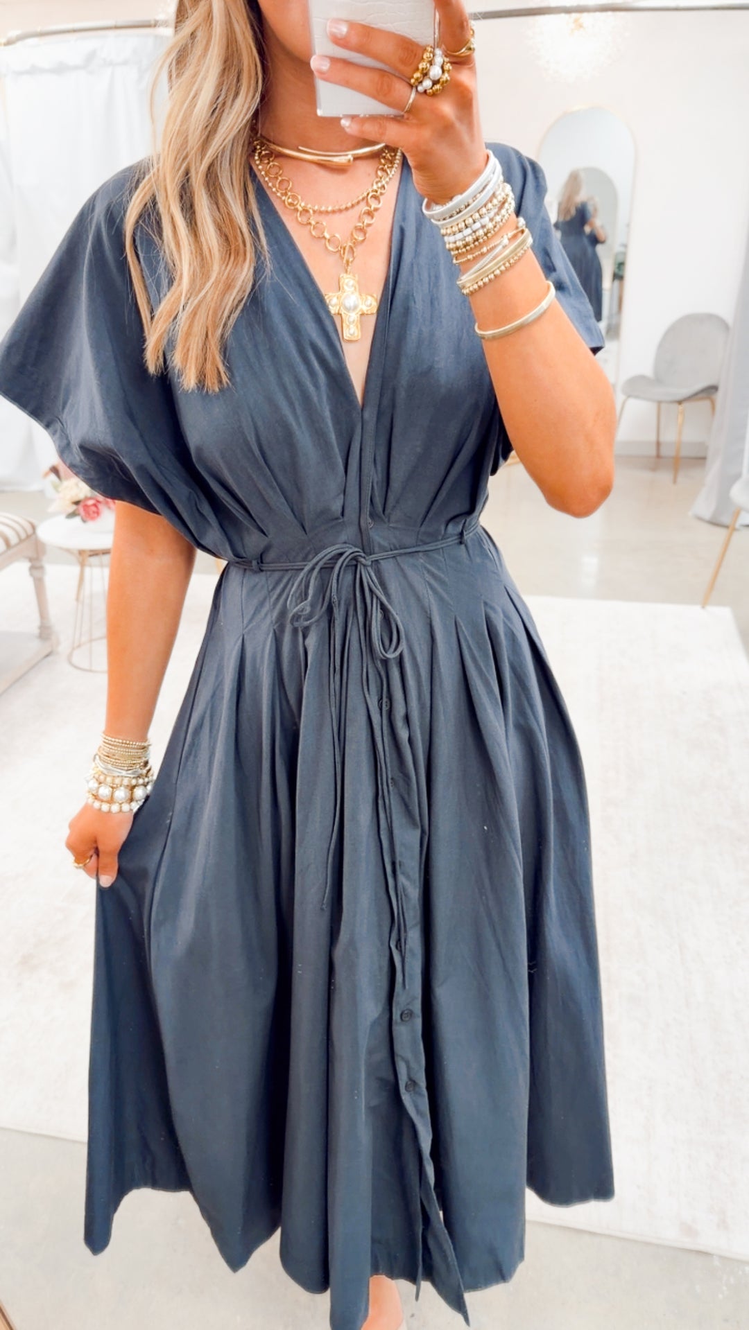 The Perfectly Placed Dress-Midnight