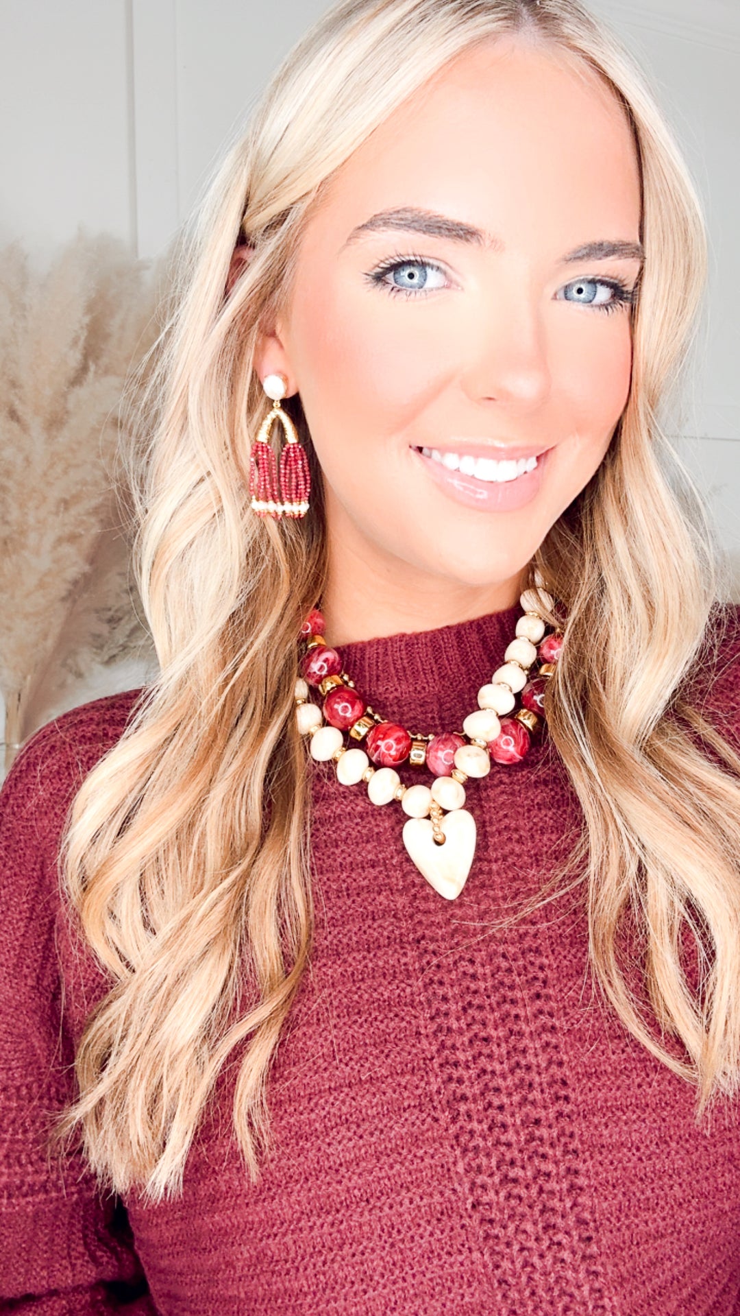 The Carson Ribbed Sweater-Burgundy