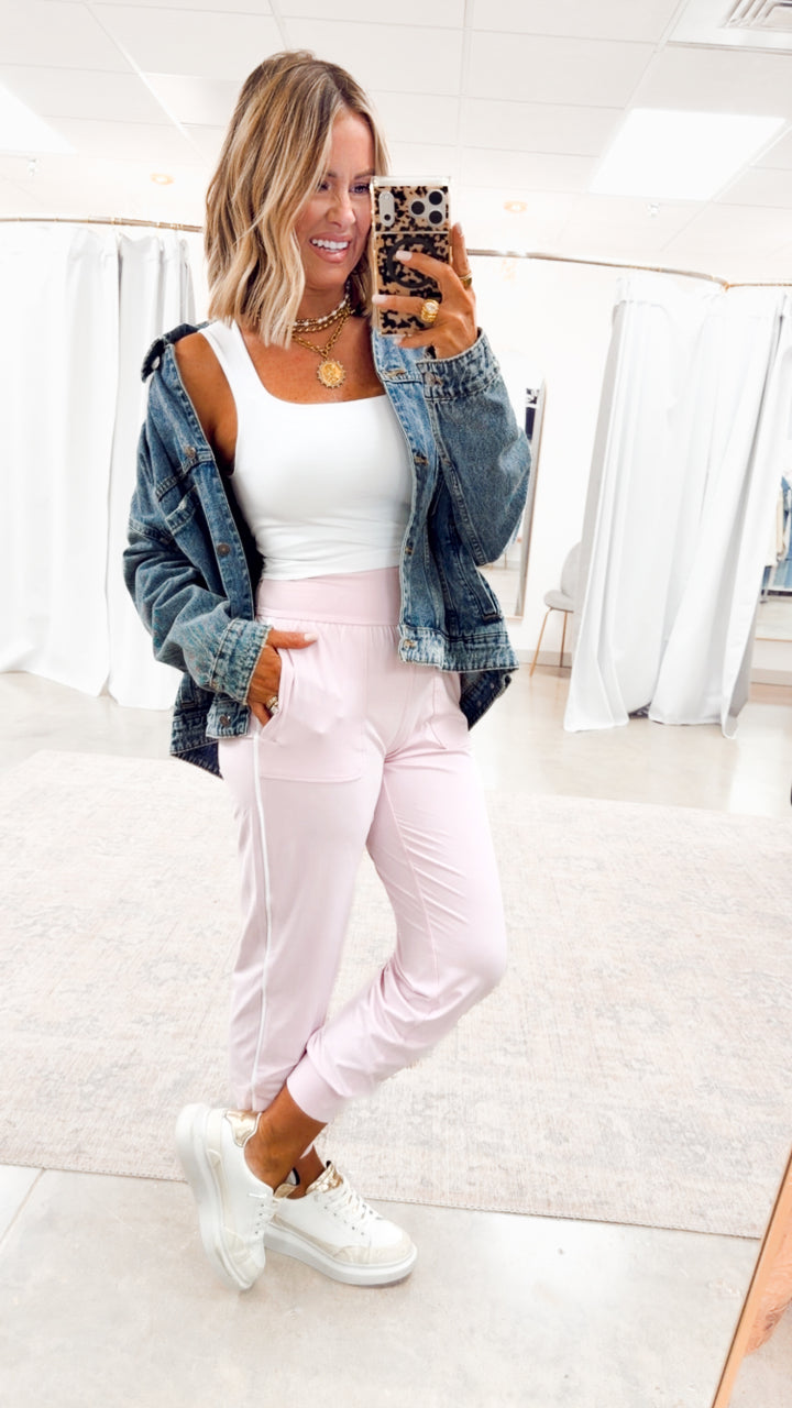 The Butter Flex Joggers-Sweet Pink