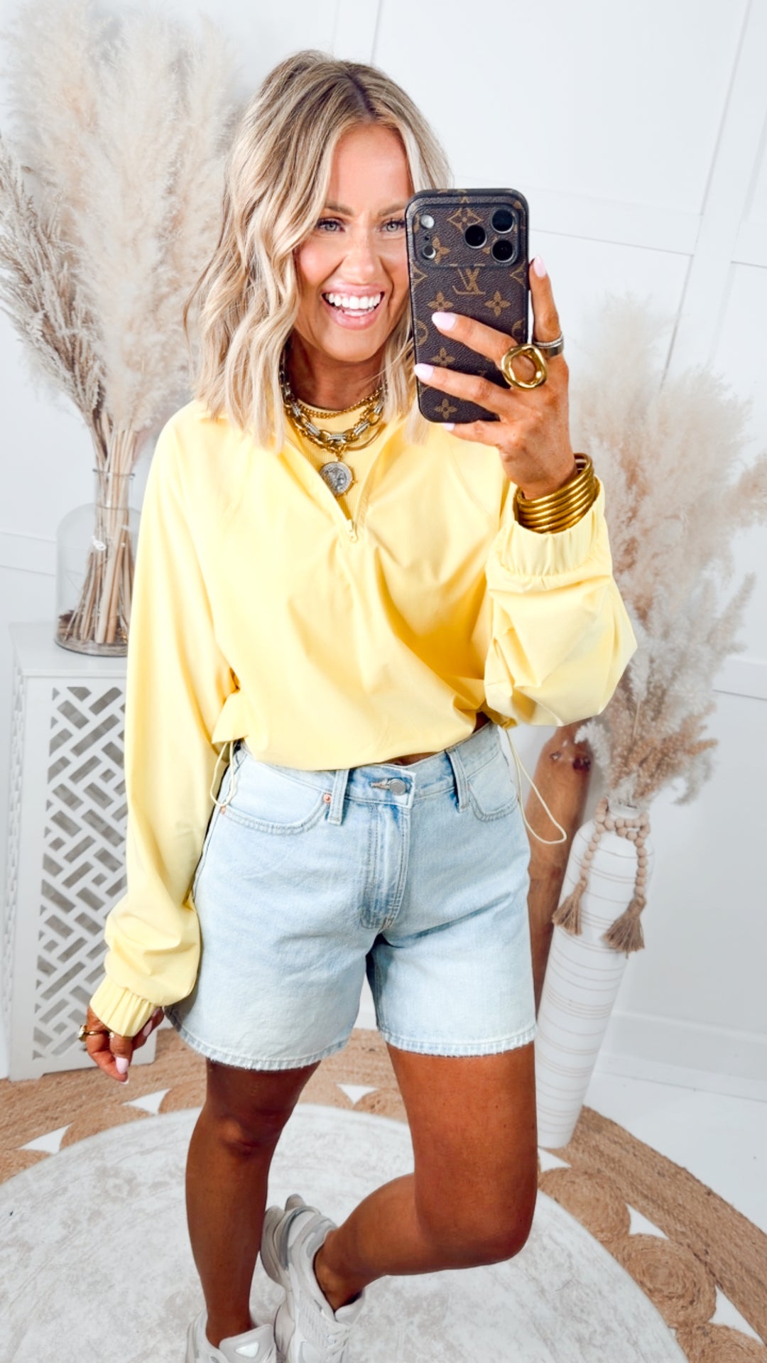 The Active Ease Pullover-Yellow Glow