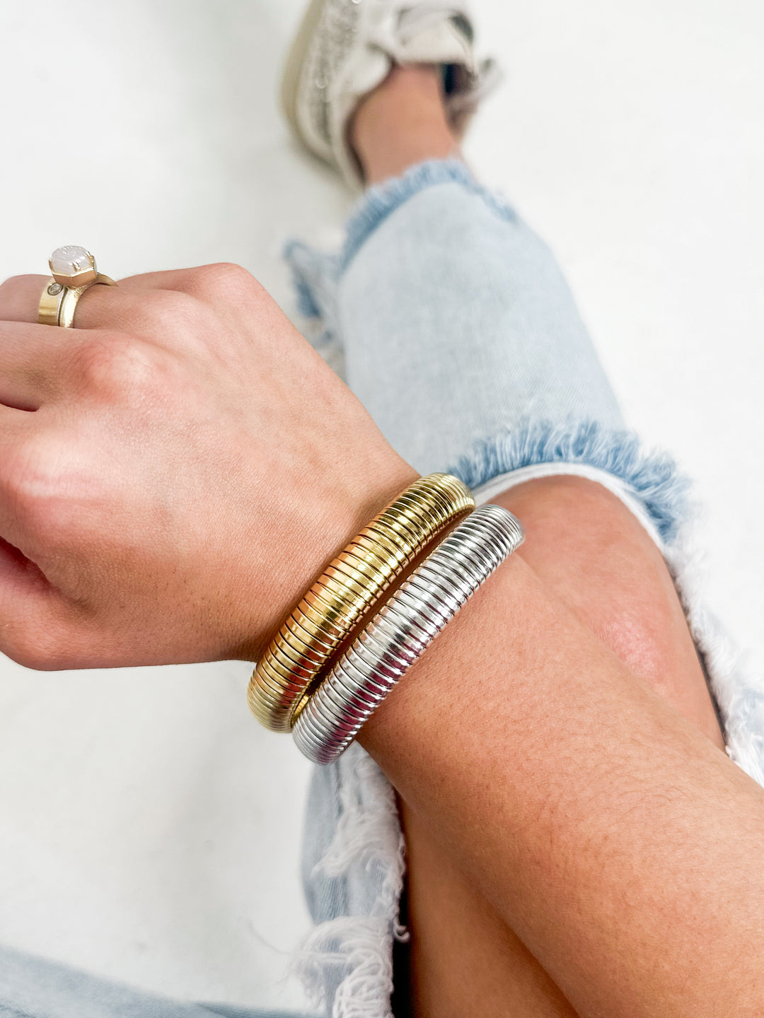 Thin Emma Bracelet - Silver