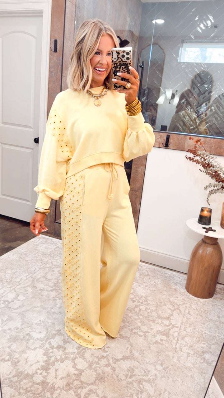 The Paloma Plush Set-Mellow Yellow