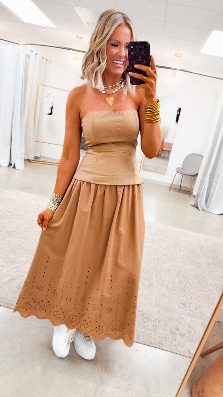 The Adeline Scallop Hem Dress
