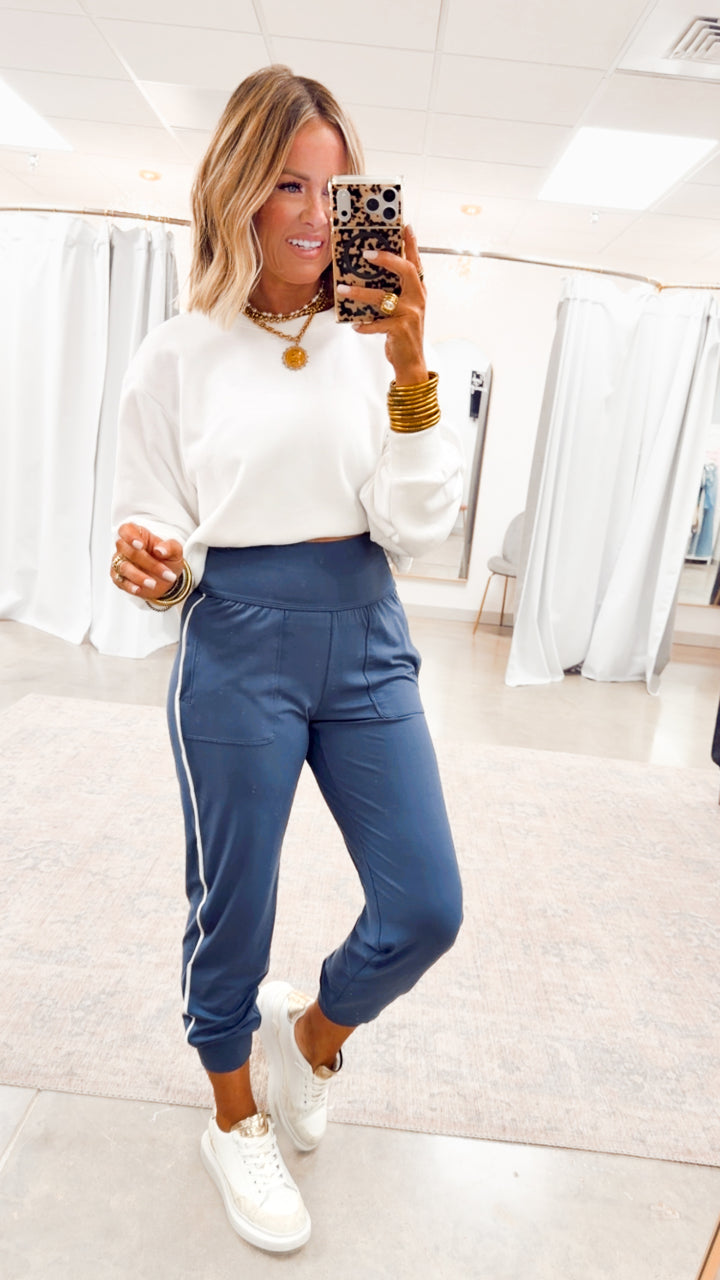 The Butter Flex Joggers-Vintage Denim