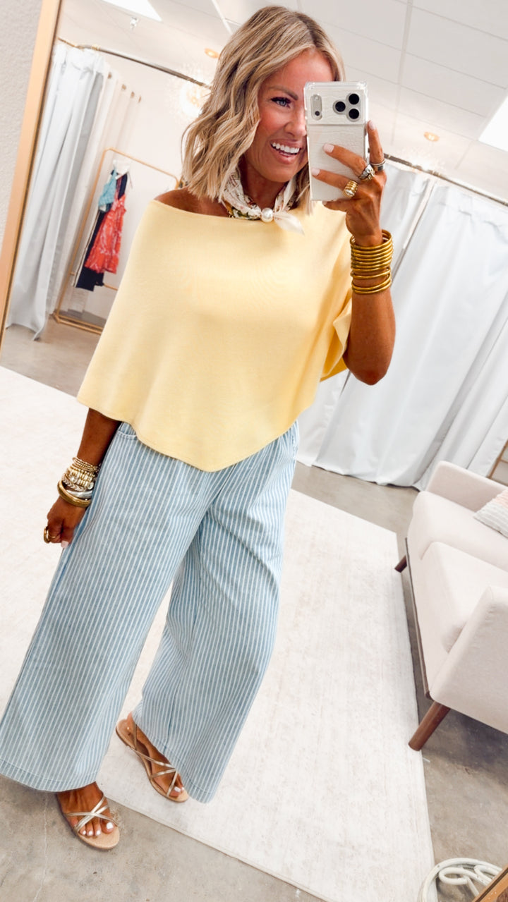 The Gretchen Poncho Top-Butter