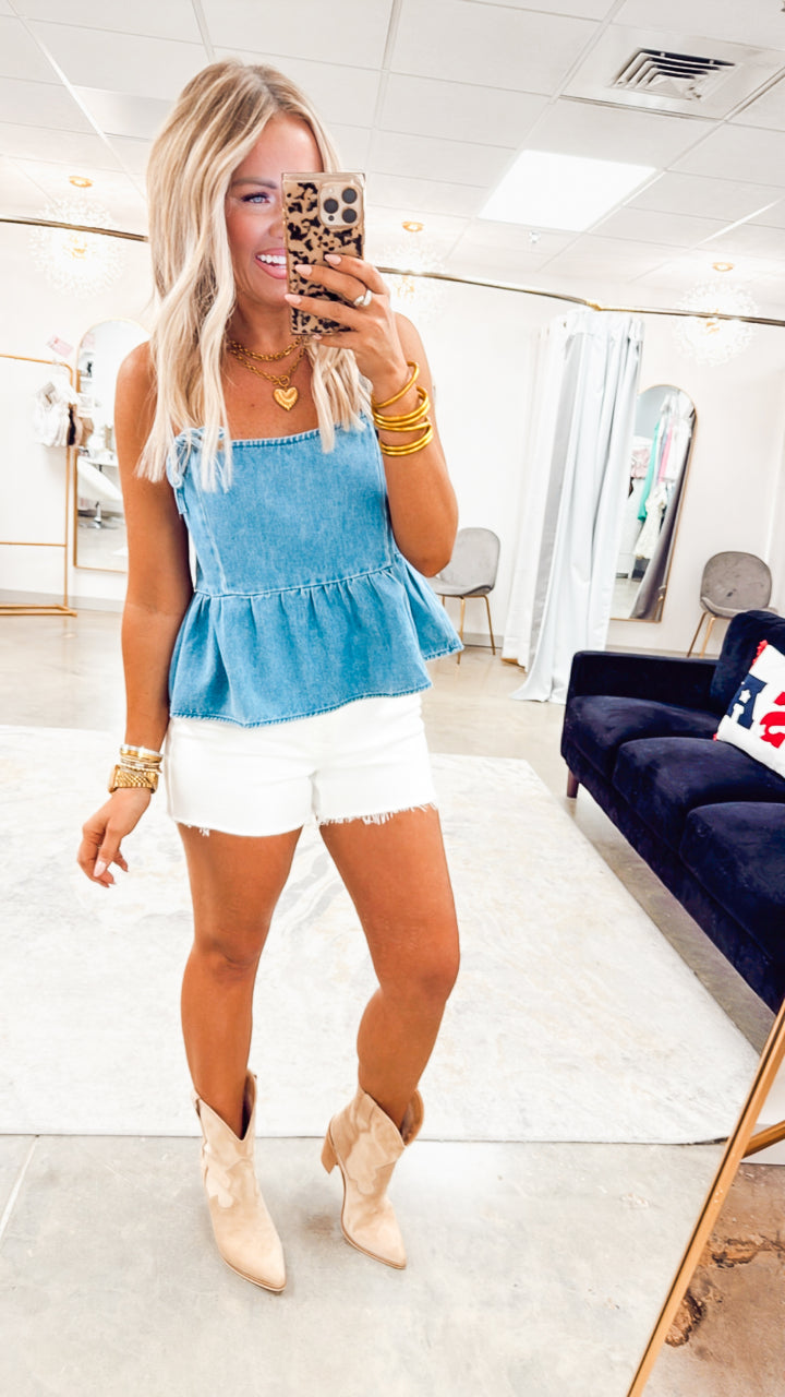 The Harper High-Rise Stretch Shorts