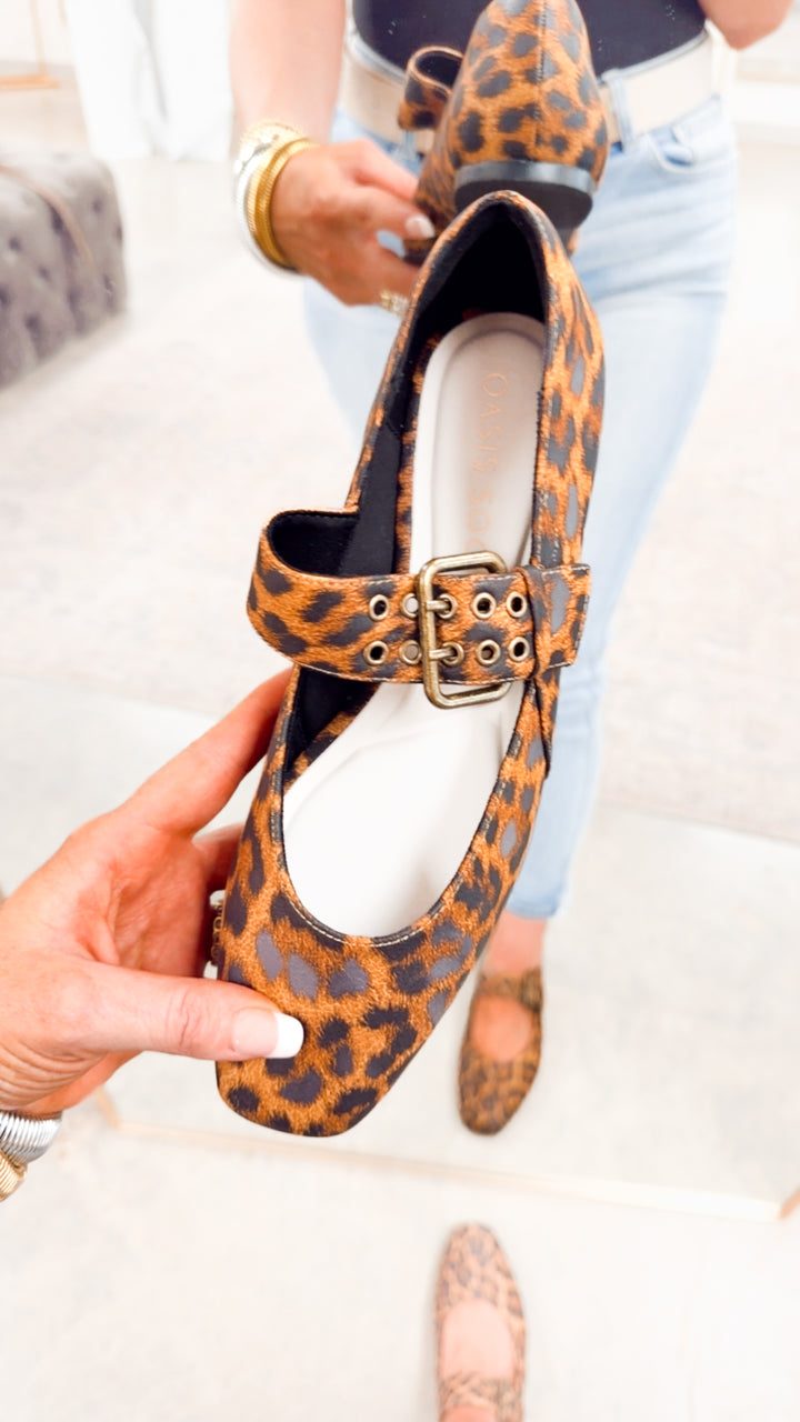 Soho Ballet Flat-Leopard