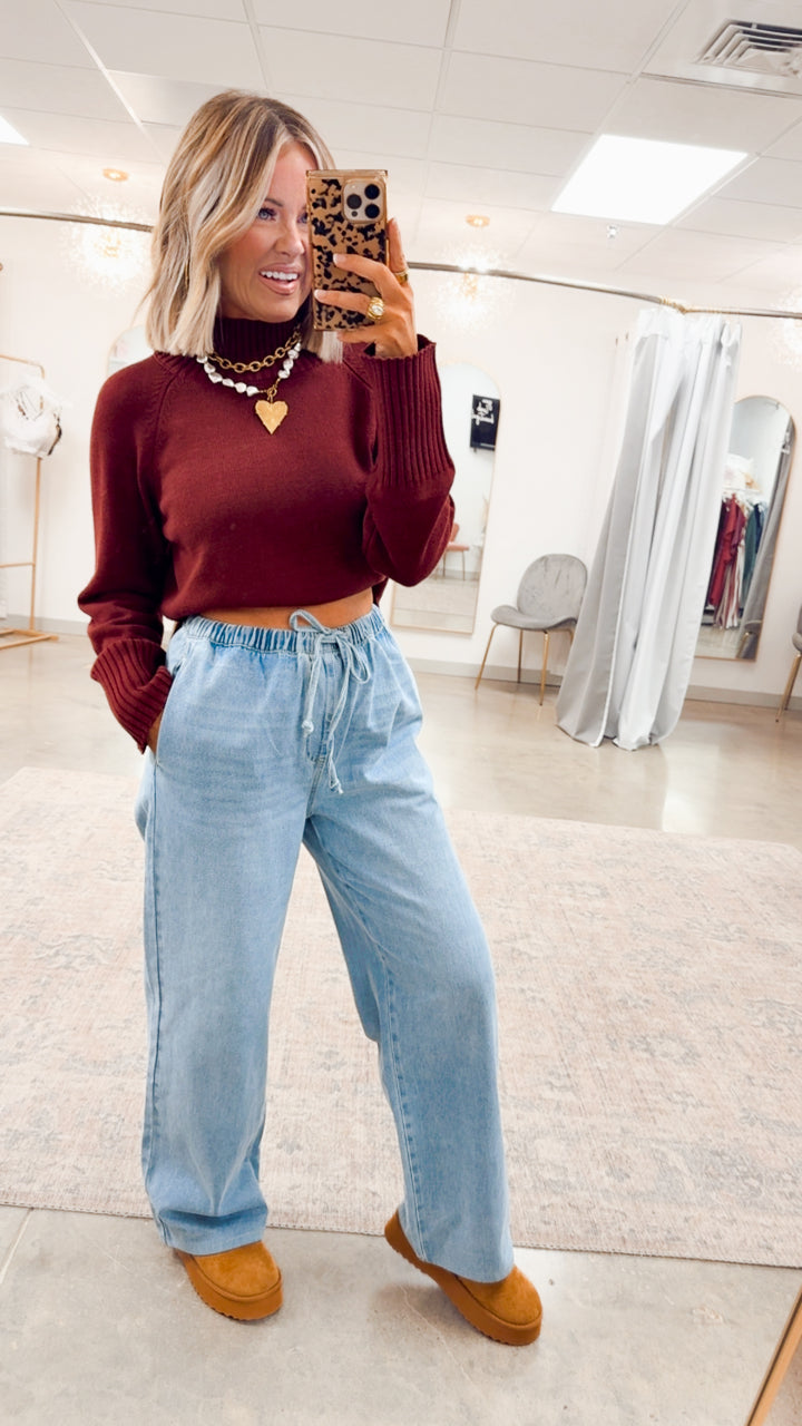 Lexington Relaxed Pants-Denim