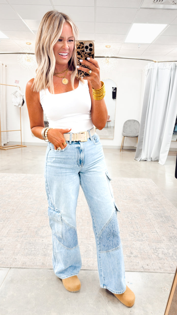 Nori Cargo Wide Leg Jeans