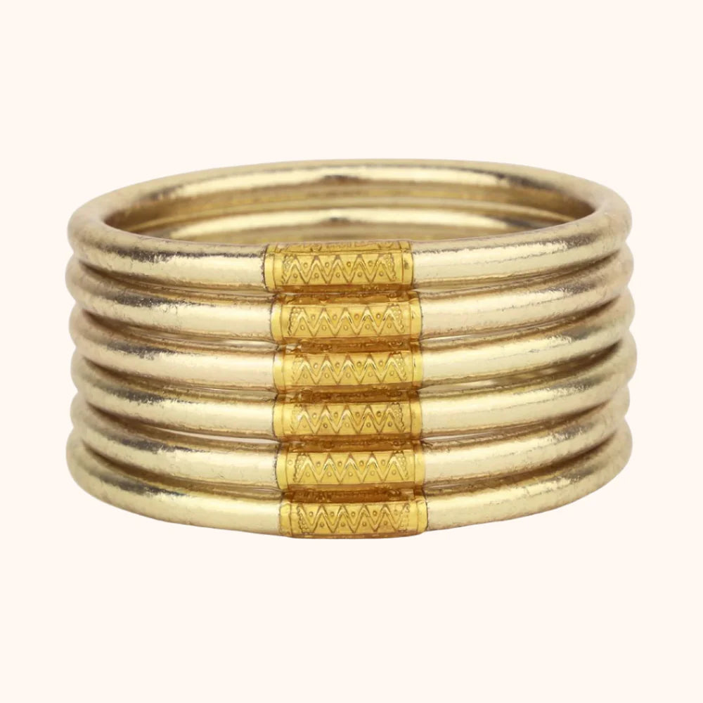 BuDhaGirl Etoile All Weather Bangles (Set of 6) - Serenity Prayer