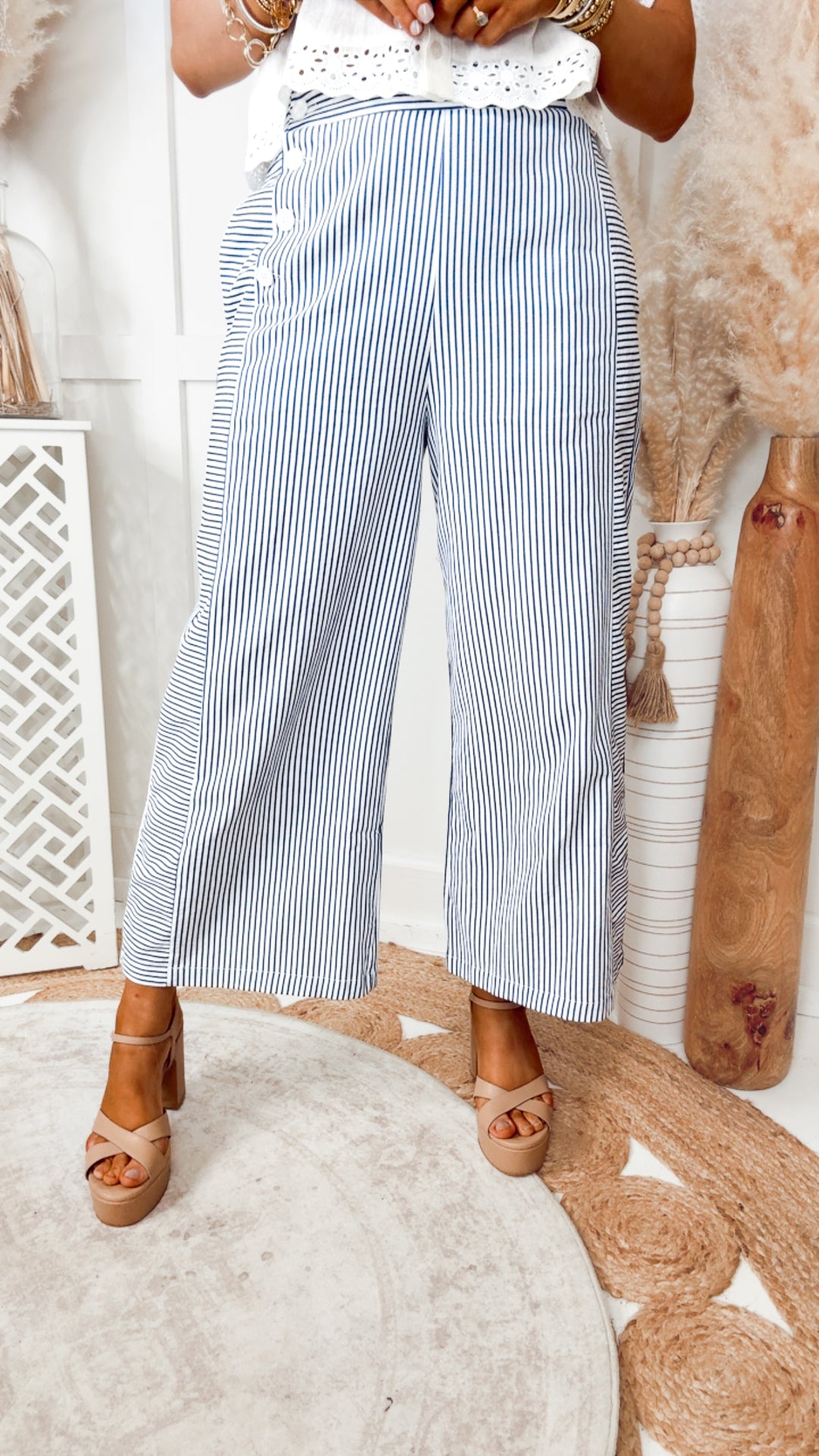 The Nantucket Seersucker Pants-Navy