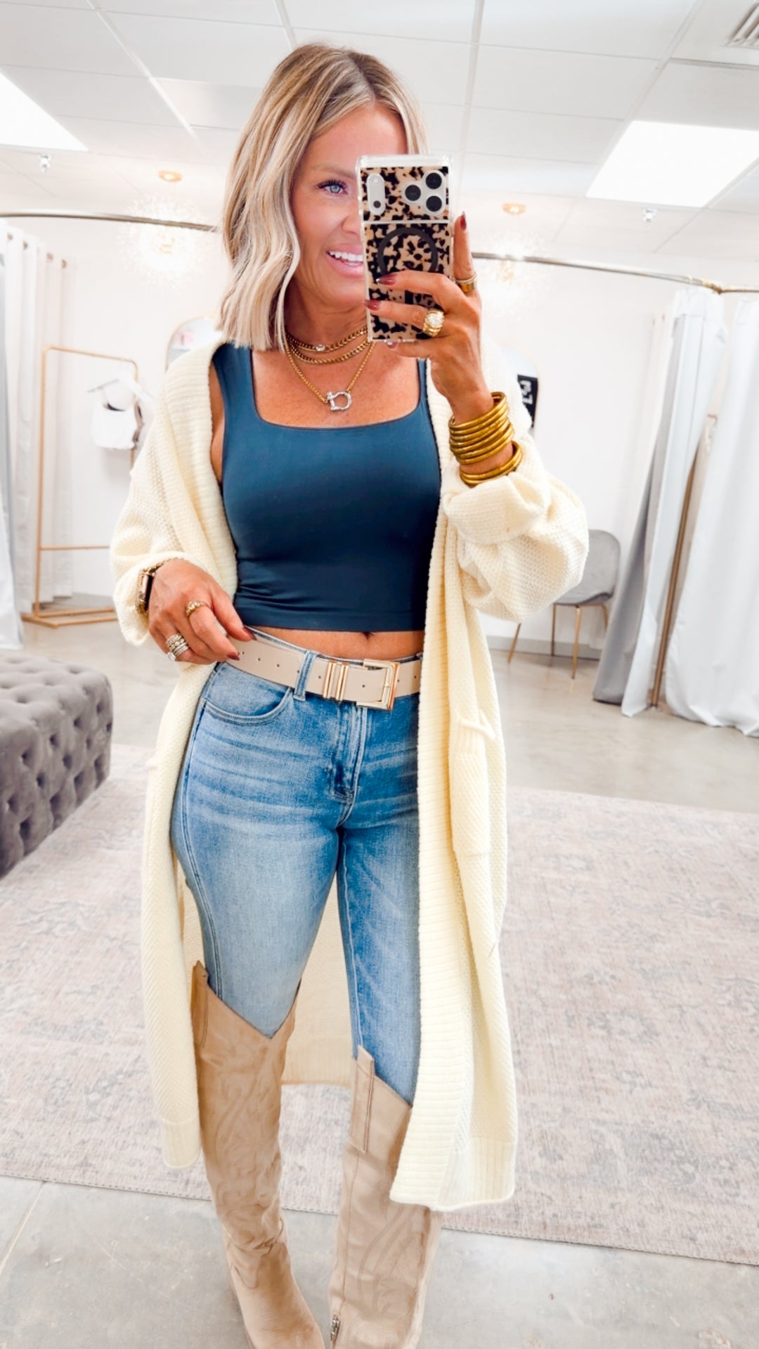 Lumi Sweater Cardigan-Cream