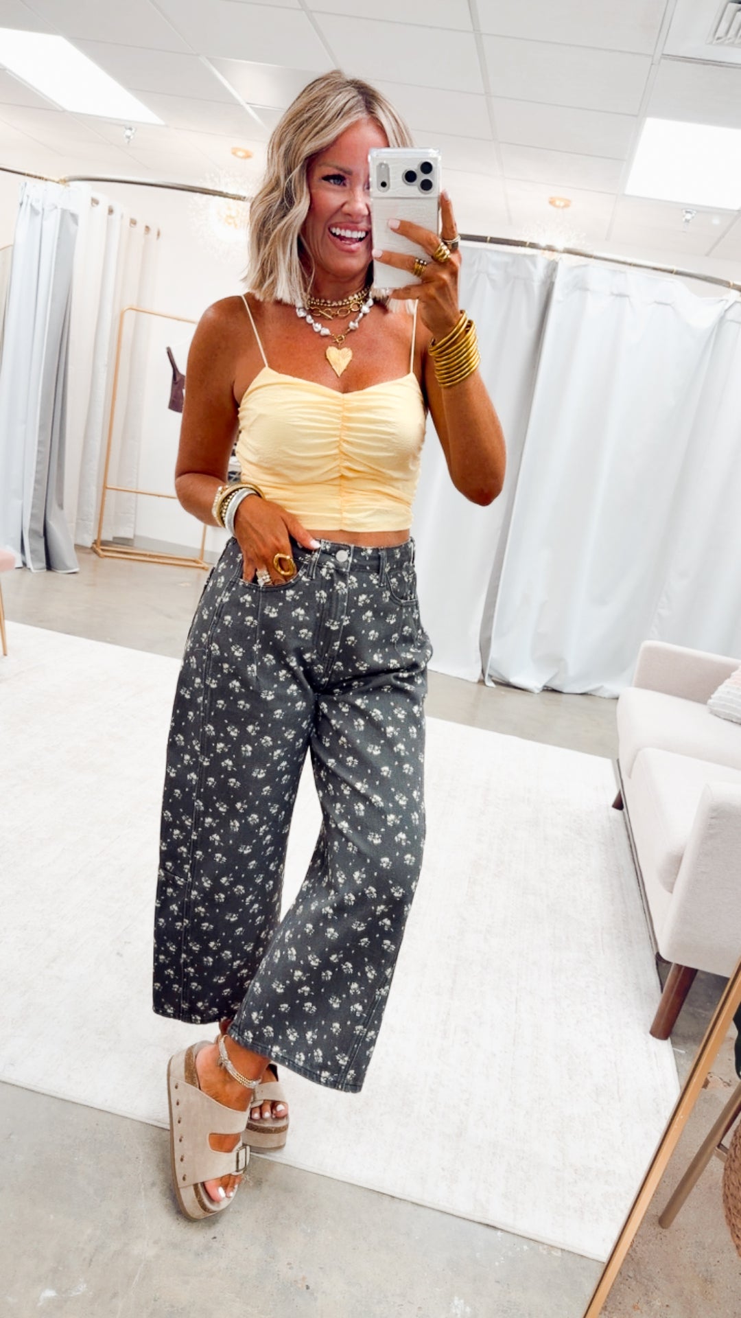 The Floral Barrel Jeans