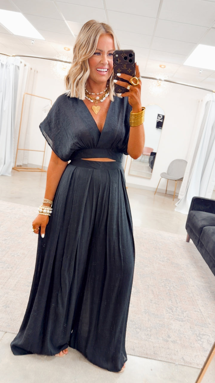 The Precision Two-Piece Set-Black