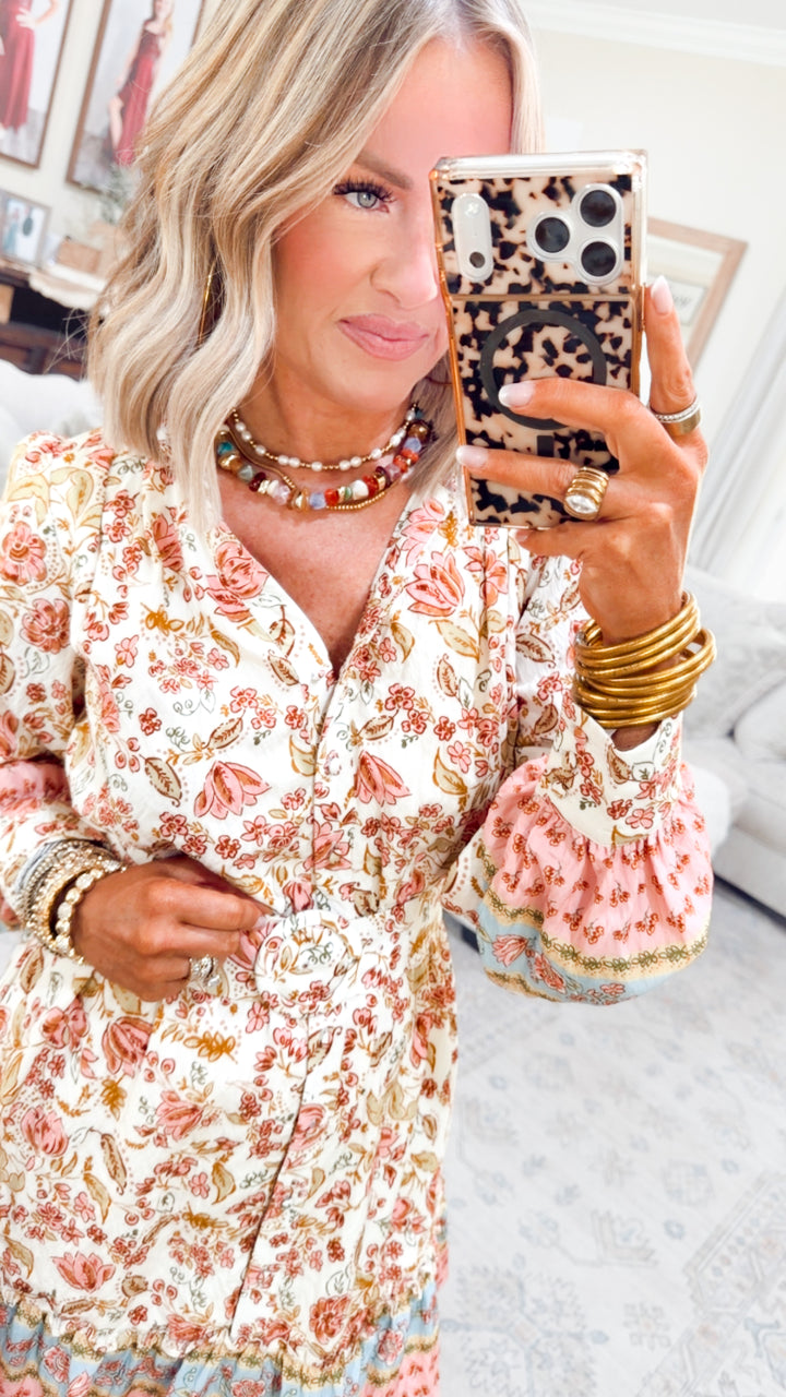 The Wren Floral Shirt Dress