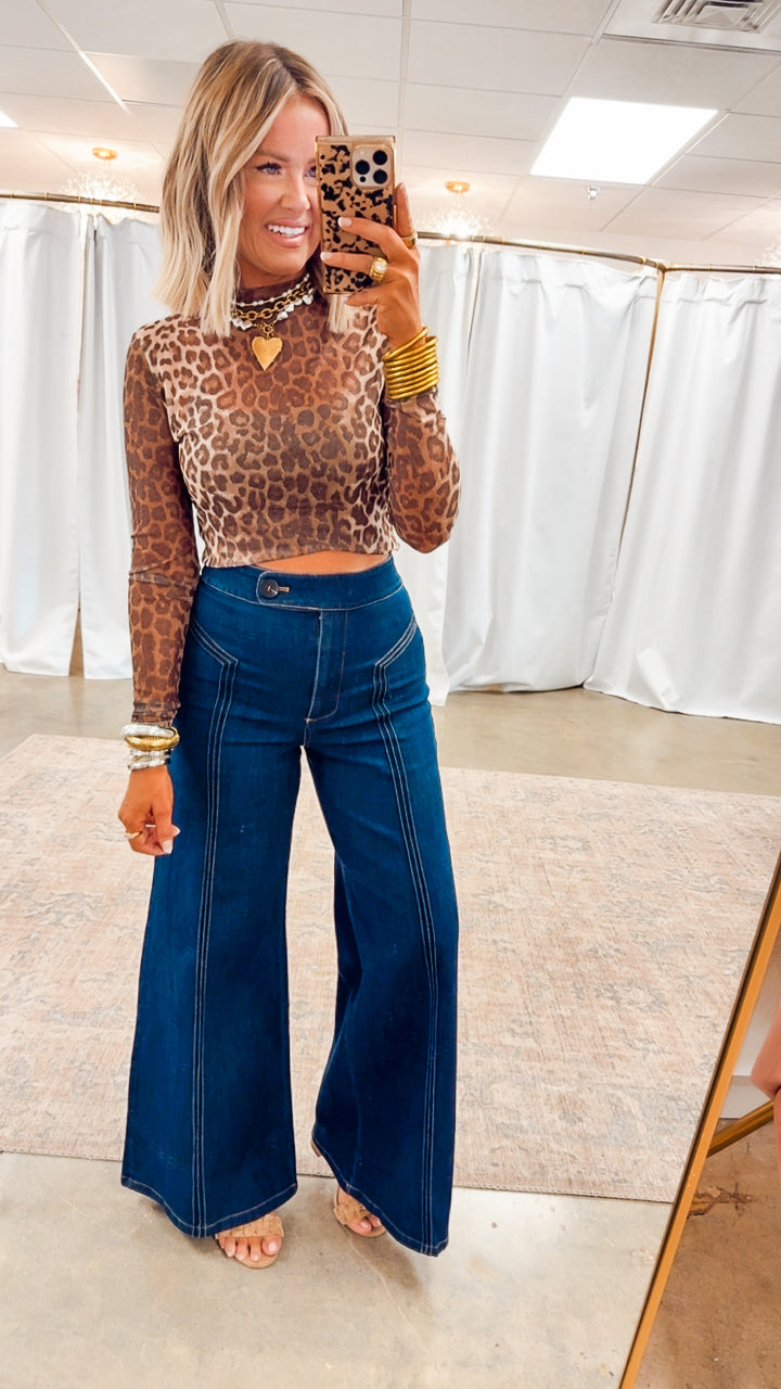 Katherine High Waisted Wide Leg Jean