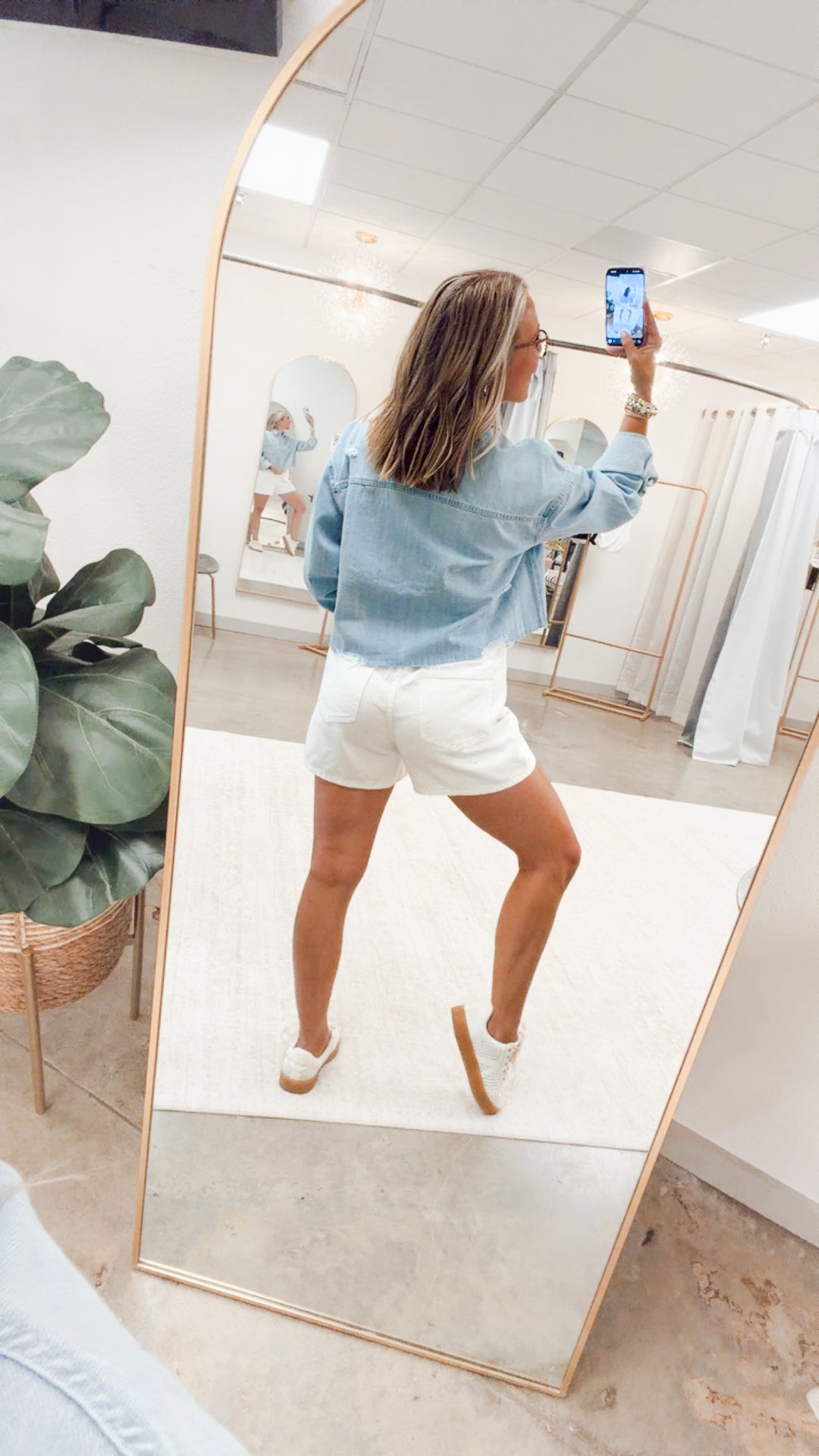 The Shorebreak Denim Shorts-White