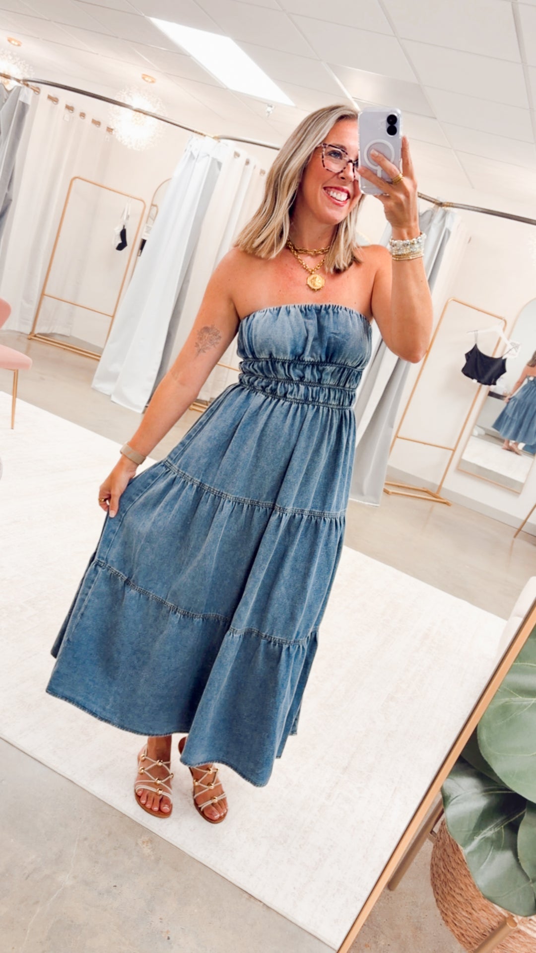 The Laurel Tiered Midi Sundress