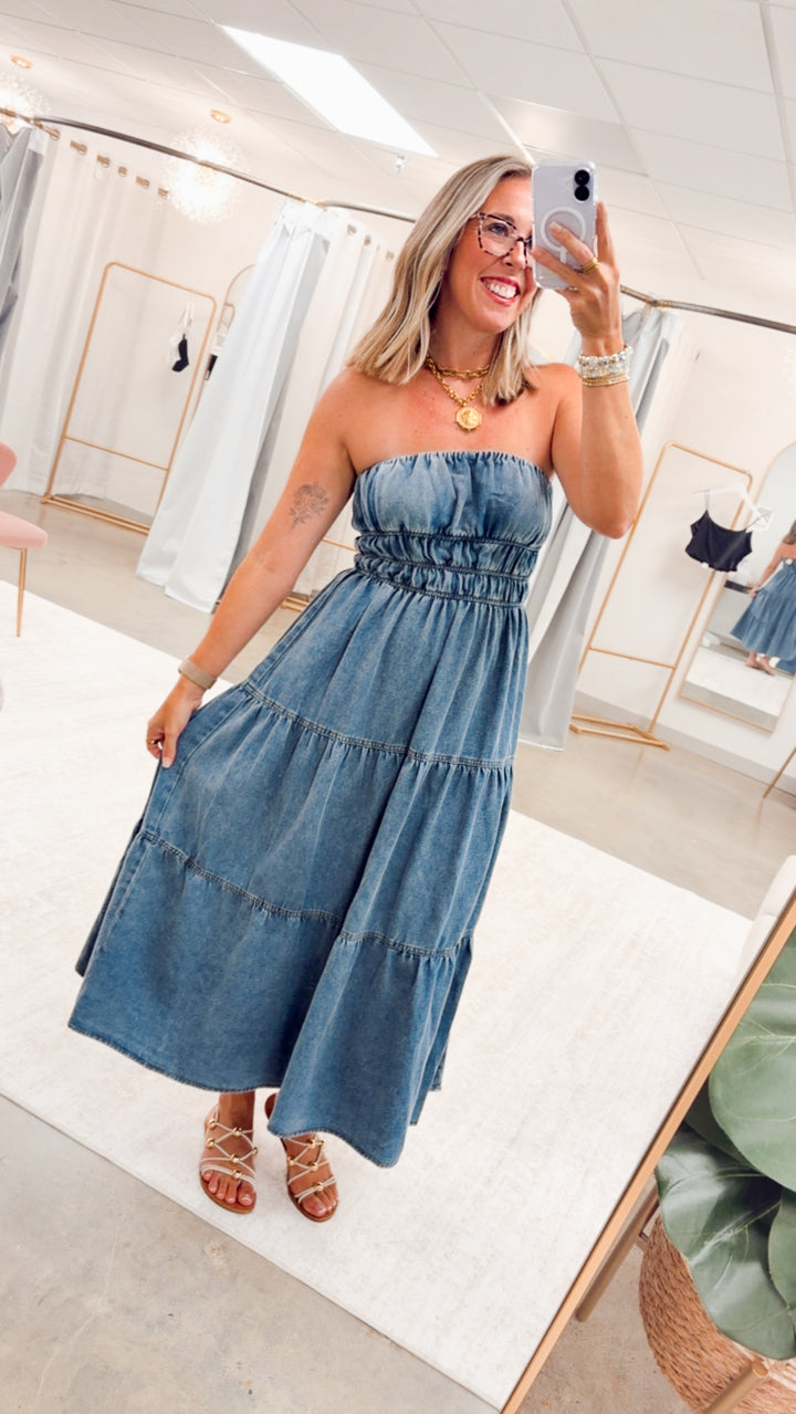 The Laurel Tiered Midi Sundress