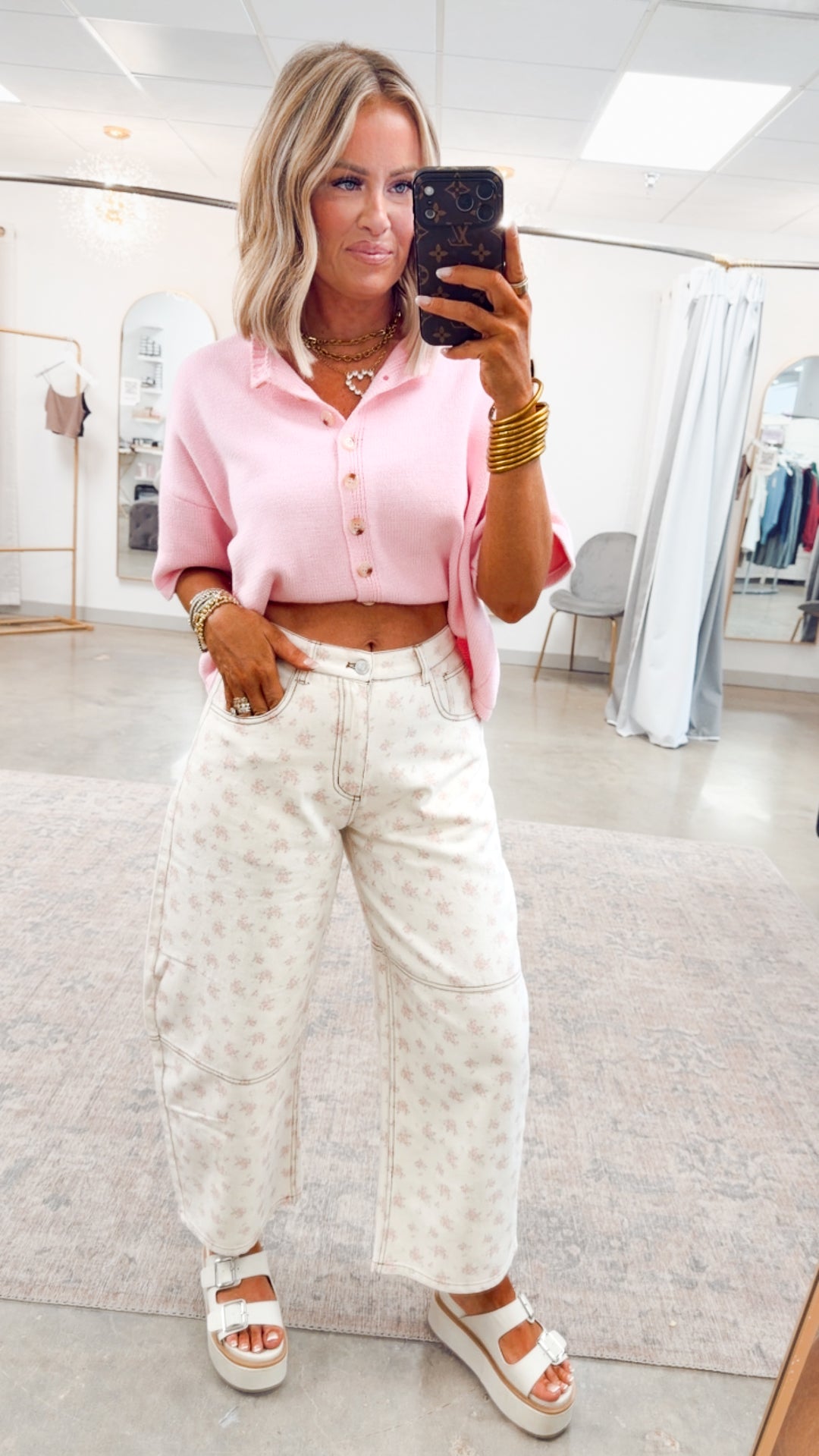 Meadow Bloom Barrel Jeans