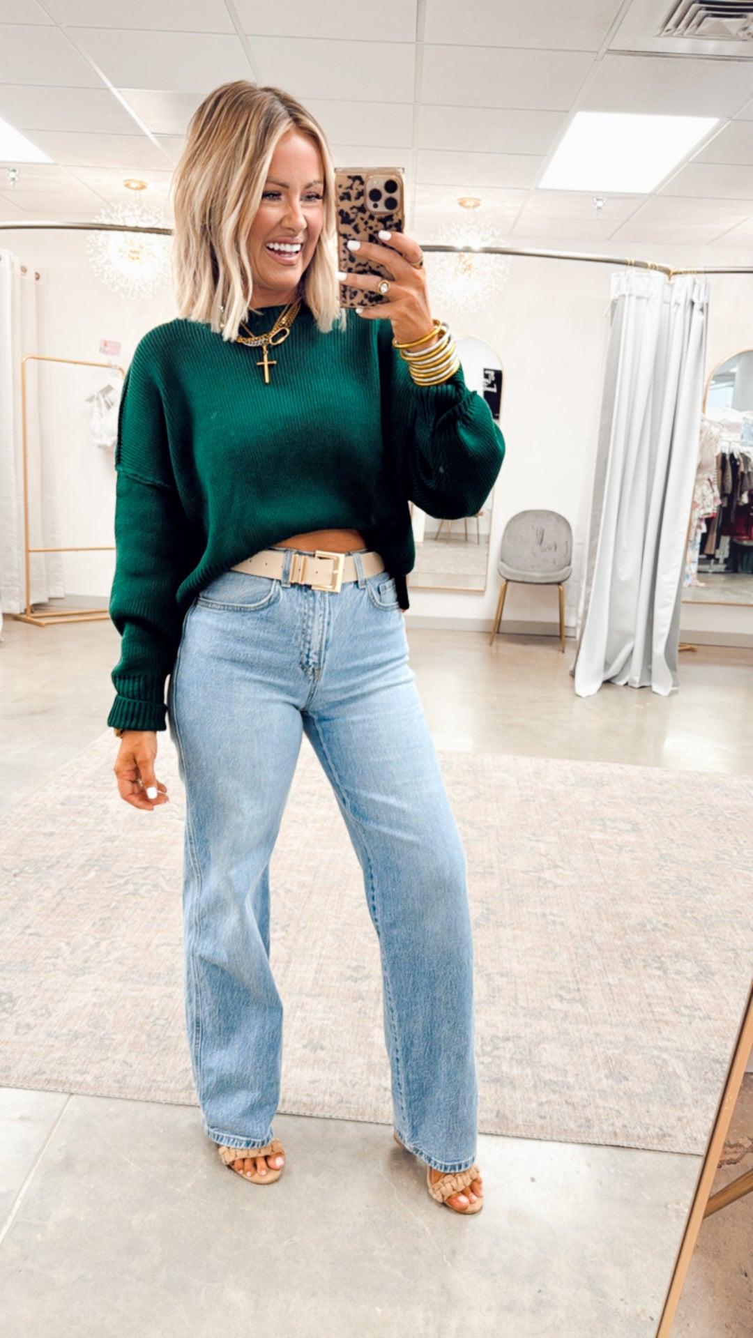 Gina Oversized Cropped Sweater
