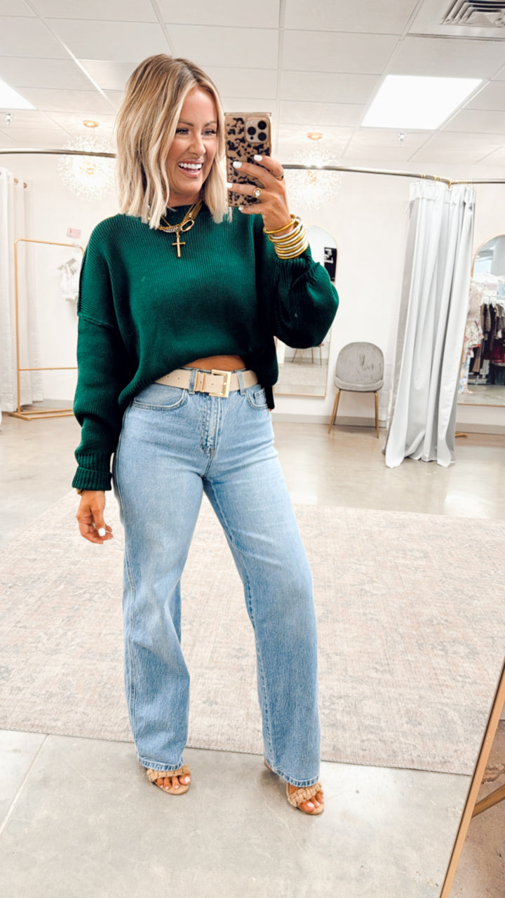 Gina Oversized Cropped Sweater