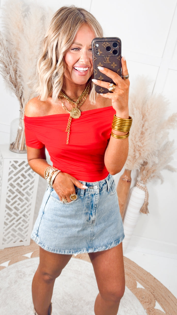 Dallas Denim Skort