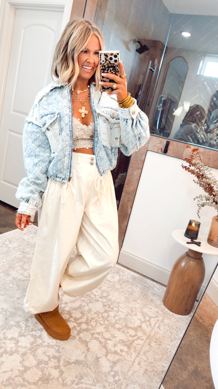 Wanderlace Bralette Top-Taupe