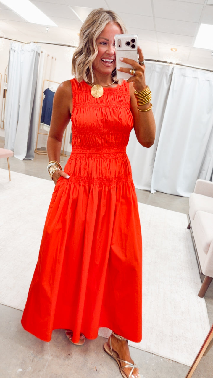 The Marisol Midi Dress-Poppy