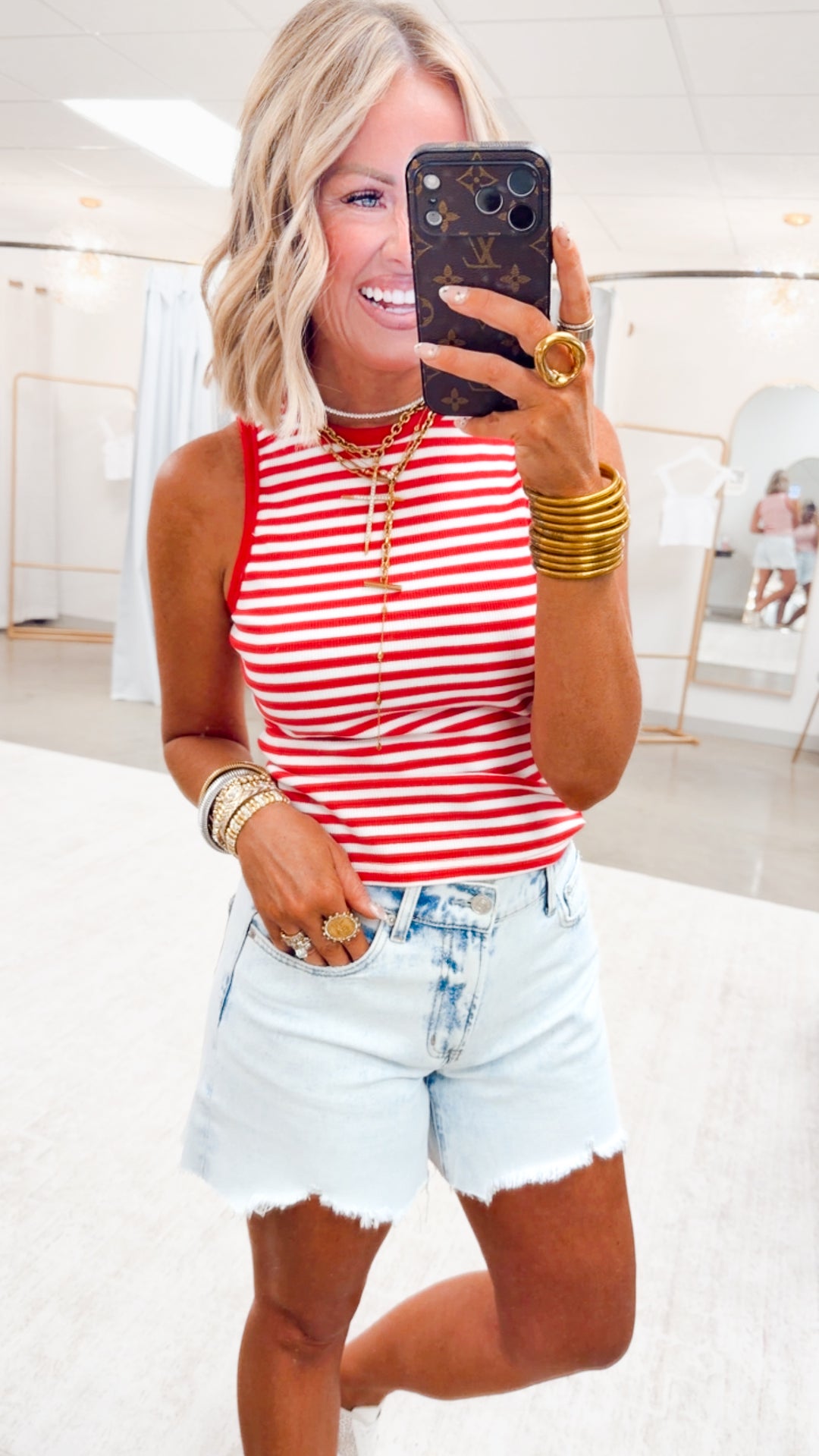 The Lexi Frayed Denim Shorts