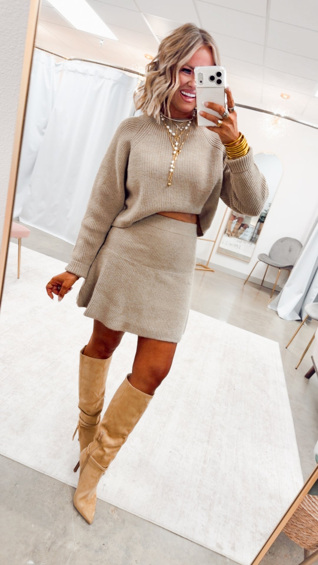 The Posh Moment Set-Lt Mocha
