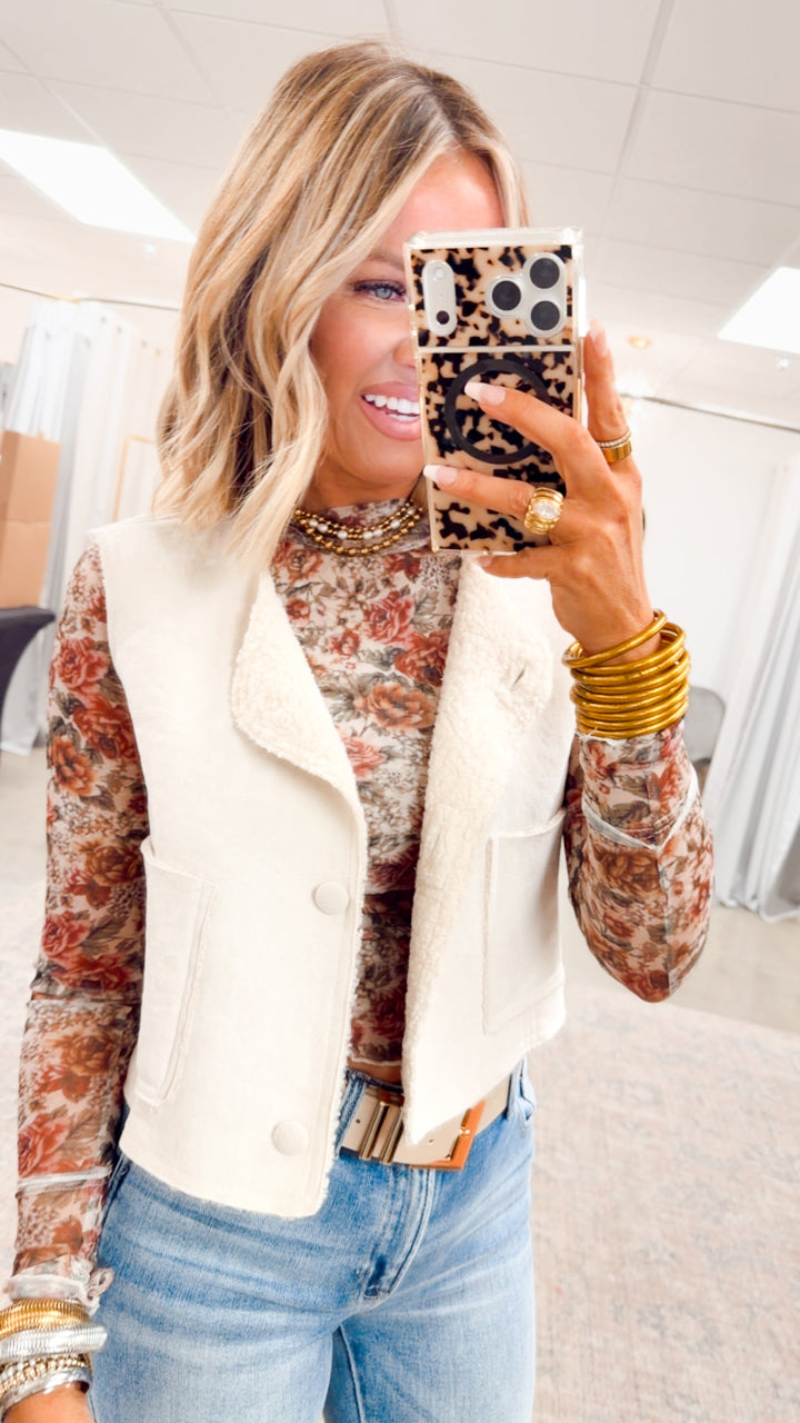 Dreamy Plush Vest-Alpaca