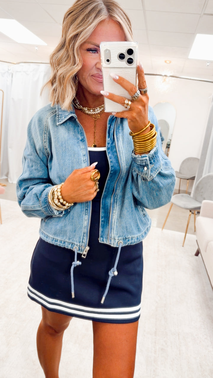 The Denim Icon Bomber Jacket