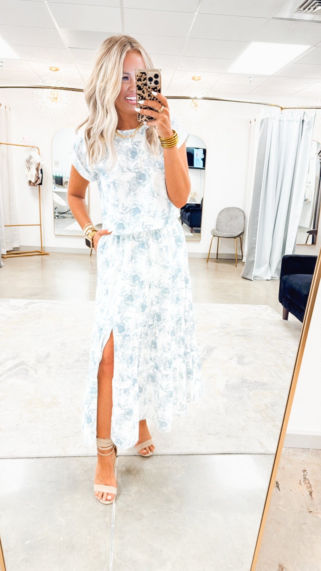 The Juliette Bloom Top & Skirt Set