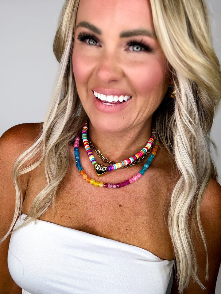 Girly Pop Gemstone Necklace