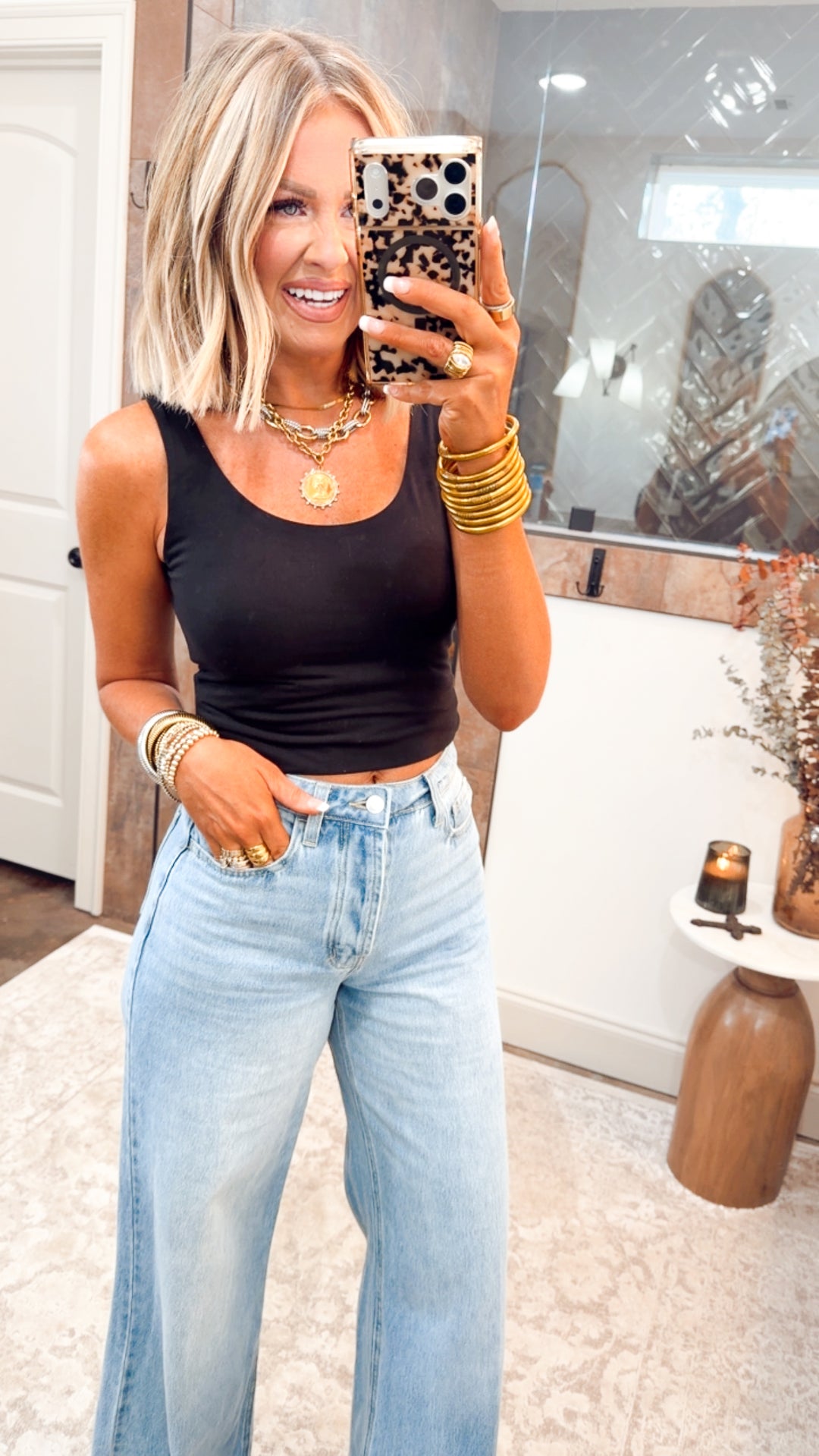 Versatile Vibes Tank Top-Black