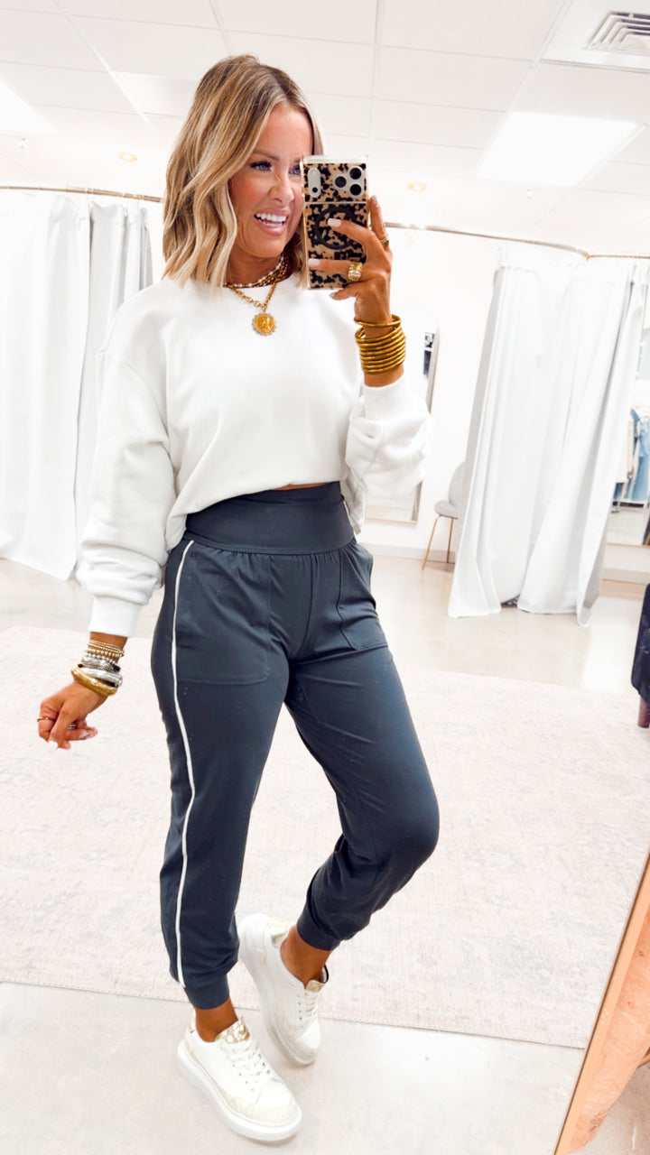 The Butter Flex Joggers-Charcoal