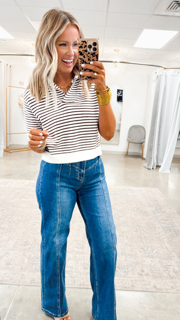 The Hollis Collared Top