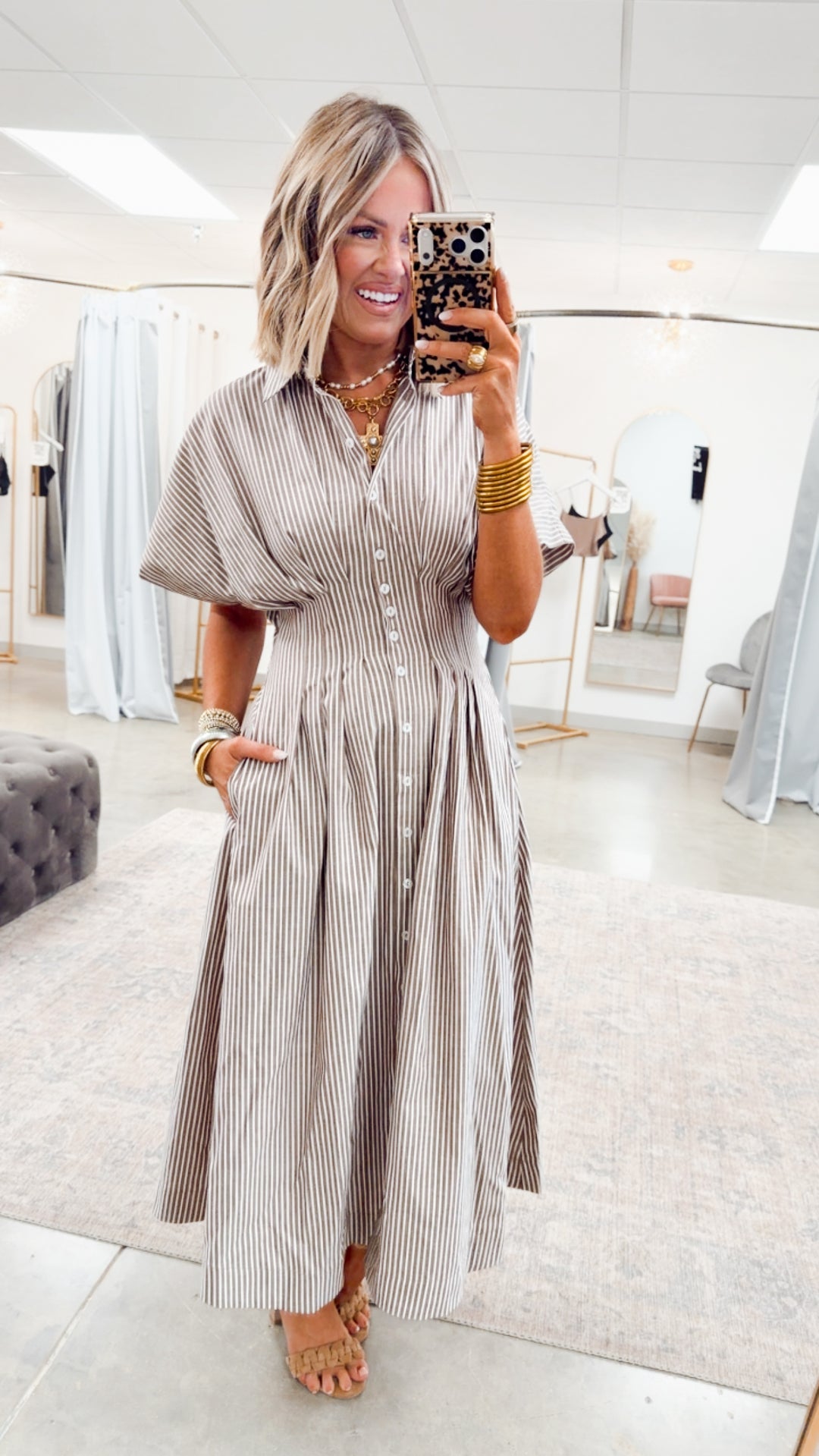 The Palm Coast Stripe Dress
