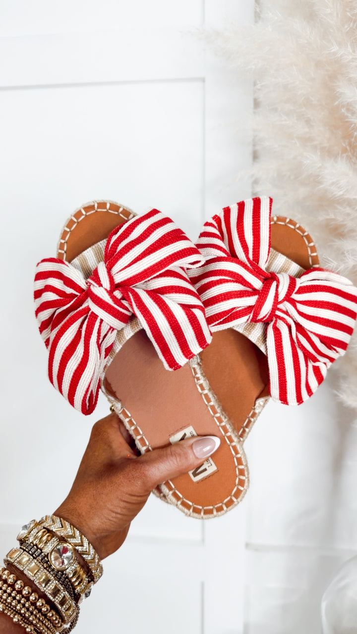 Danielle Bow Sandal-Red
