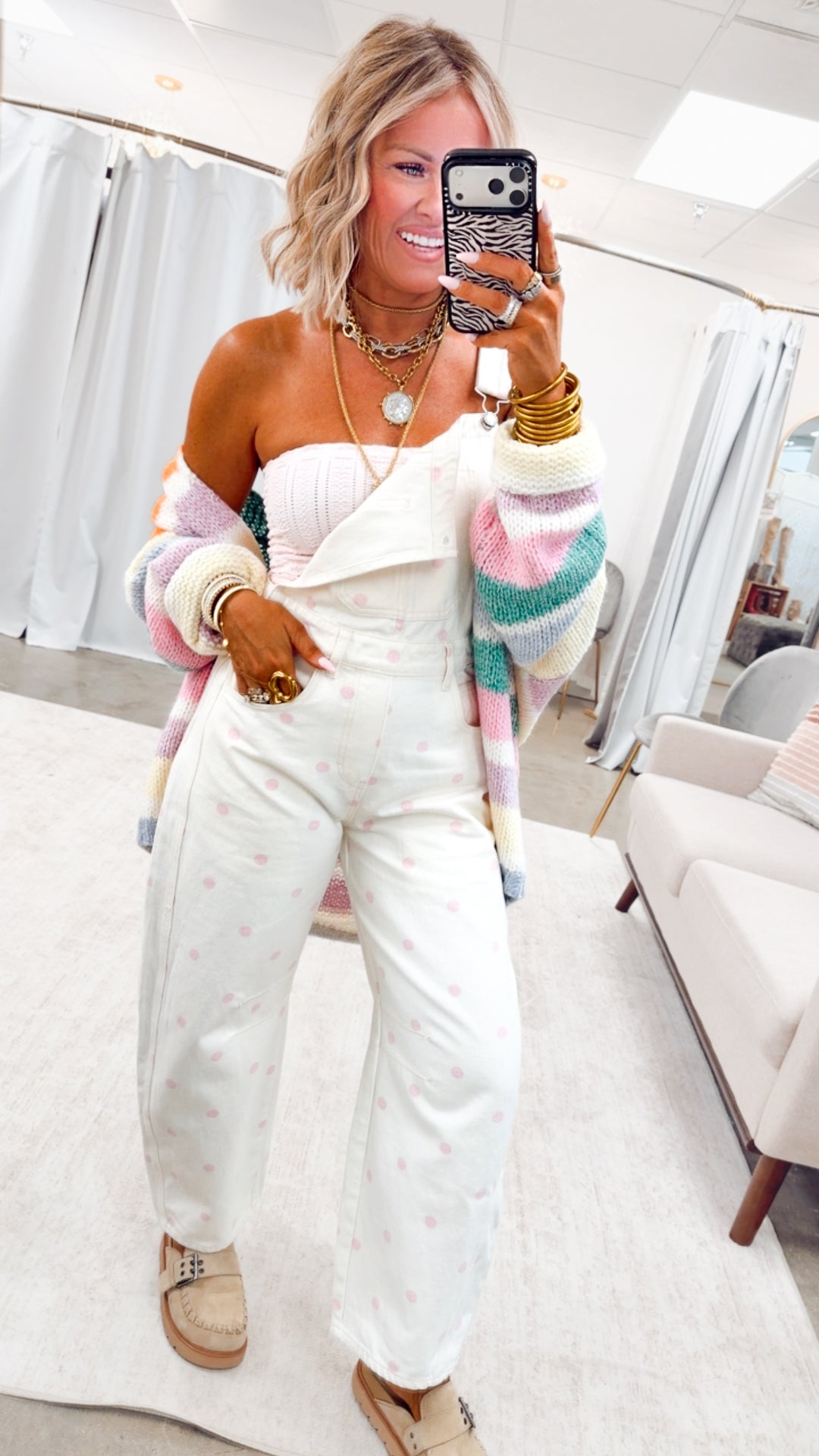 The Pretty in Polka Overalls
